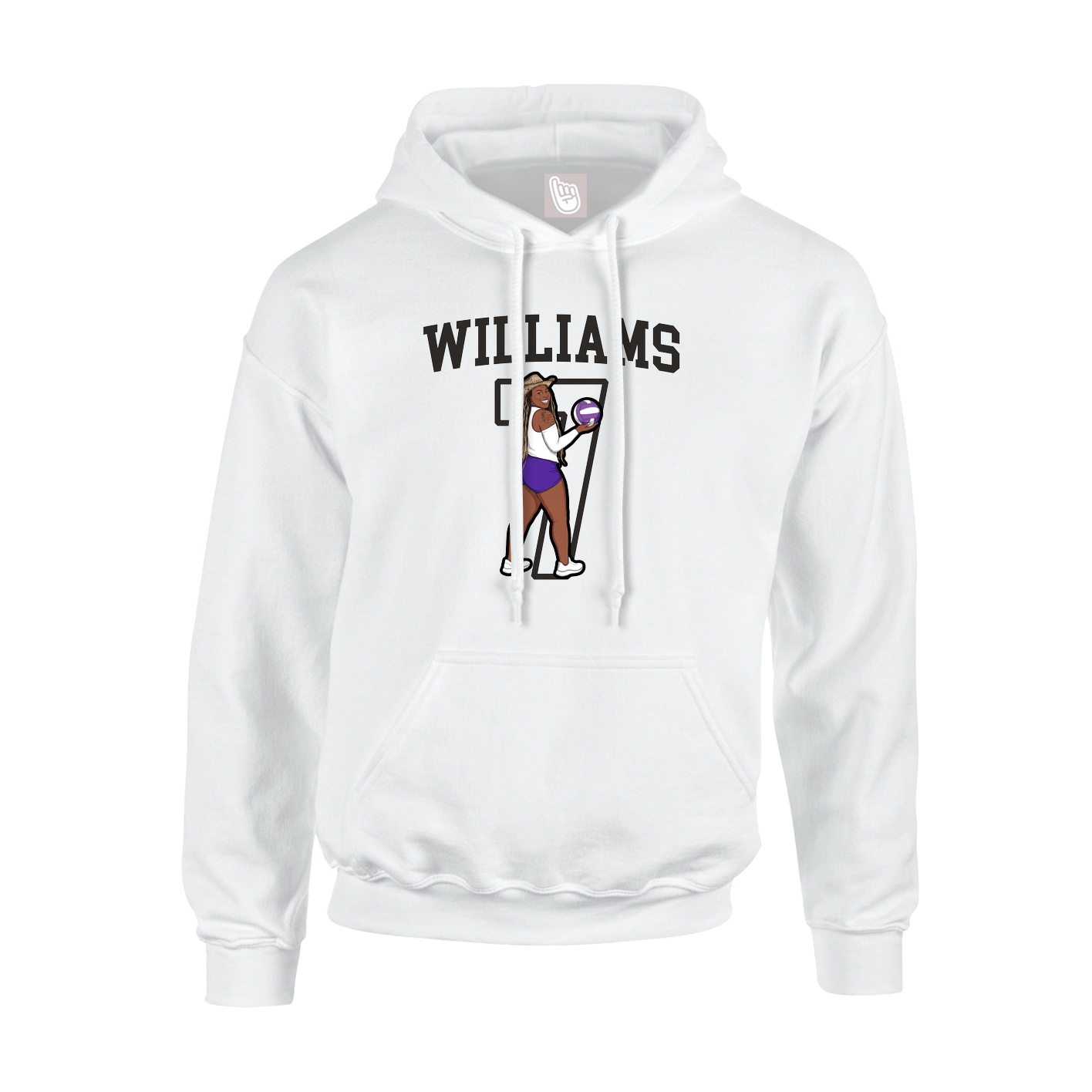 Hoodie — Shirsey in White