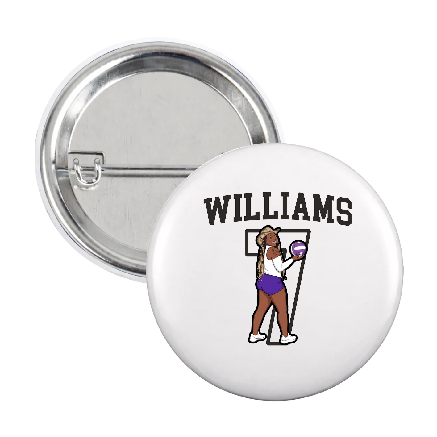 Game Day Button — Shirsey in White