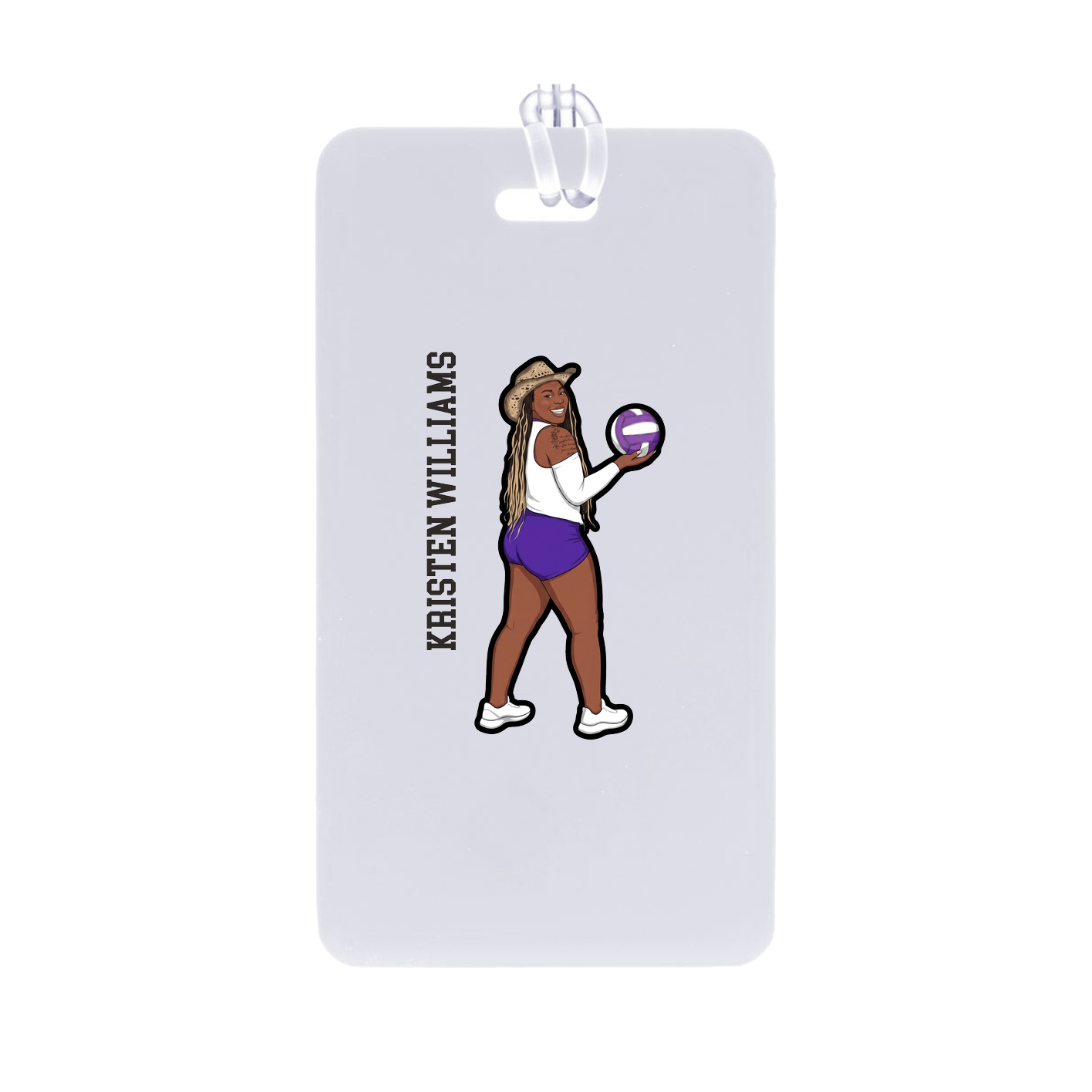 Bag Tag — Name Vertical in Classic