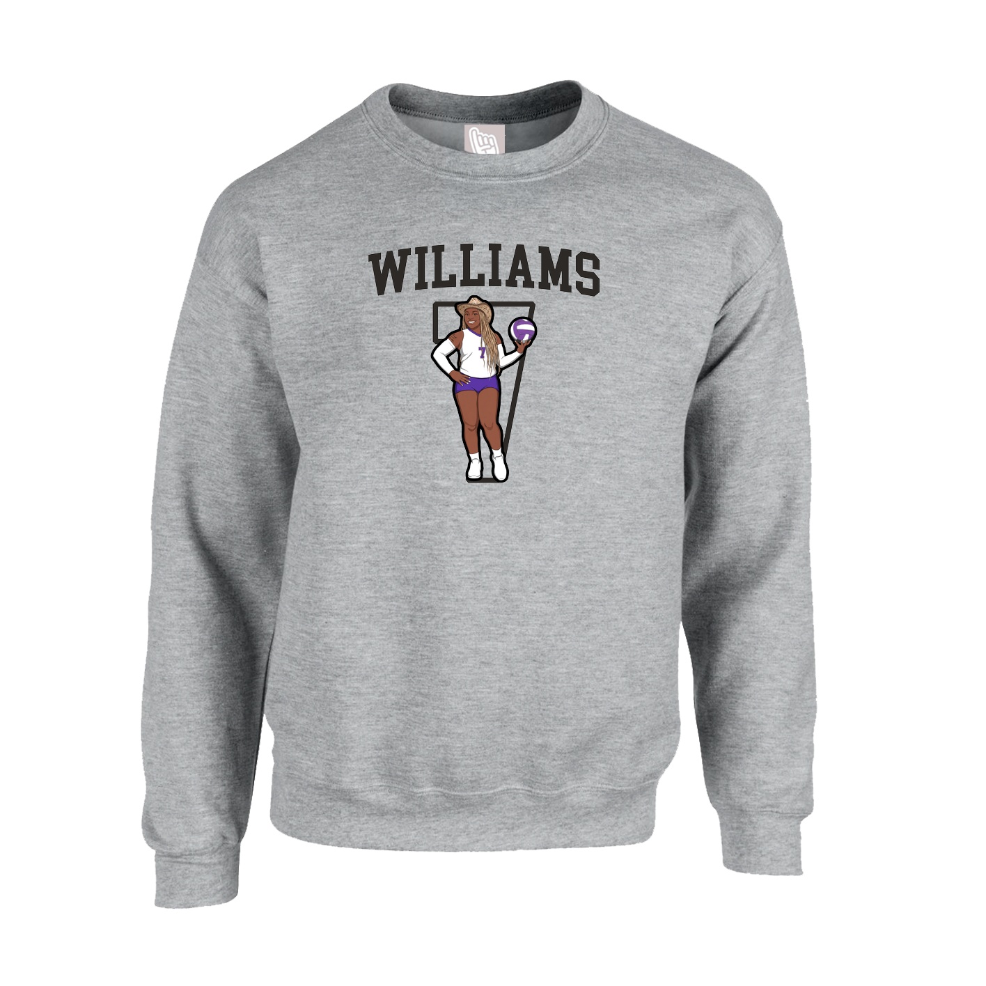 Fleece Crew — Shirsey in Grey