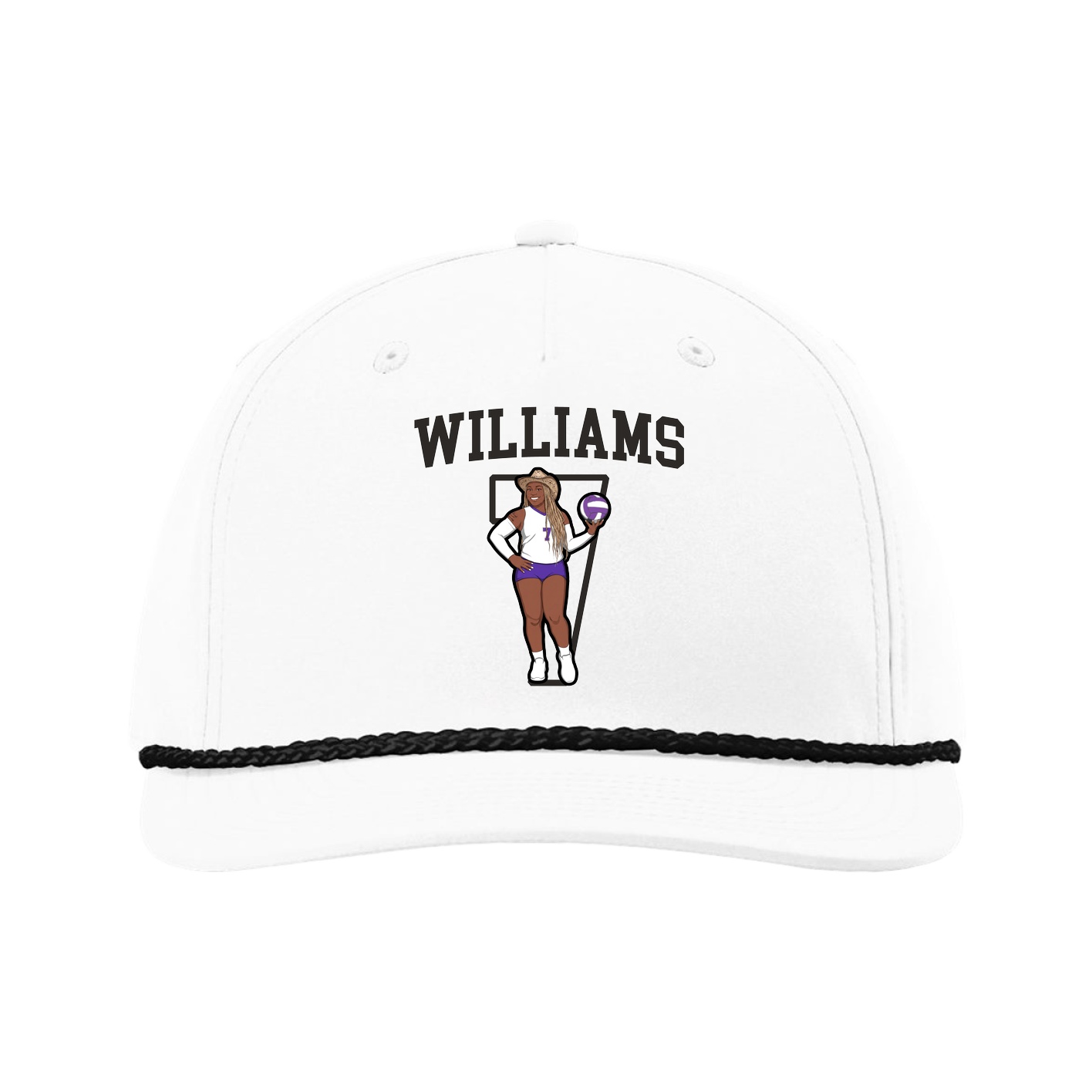 Five-Panel Classic Rope Cap — Shirsey in White