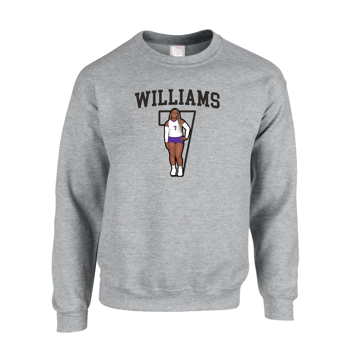 Fleece Crew — Shirsey in Grey