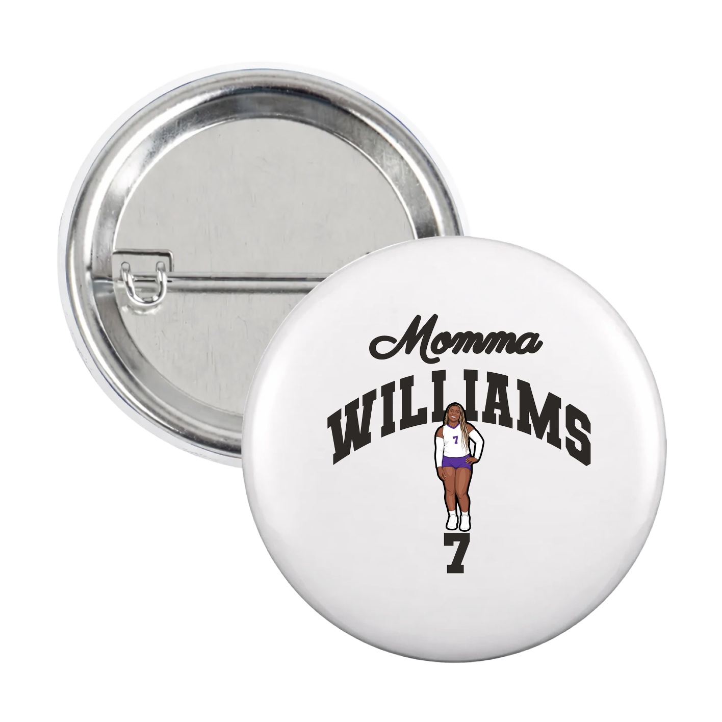 Game Day Button — Mothers Day Arch in White