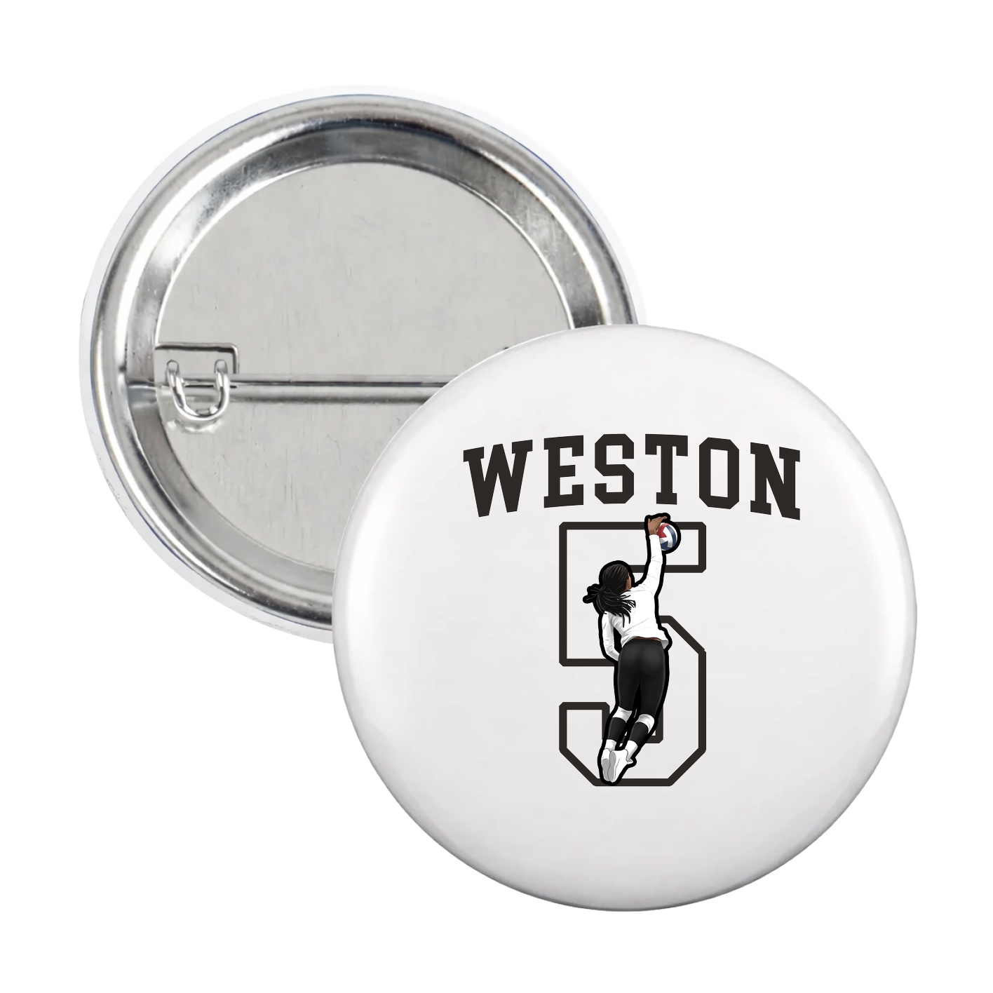 Game Day Button — Shirsey in White