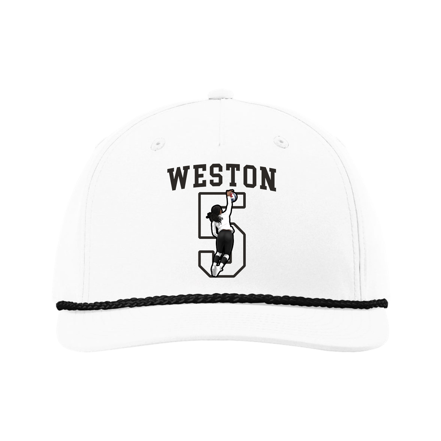 Five-Panel Classic Rope Cap — Shirsey in White