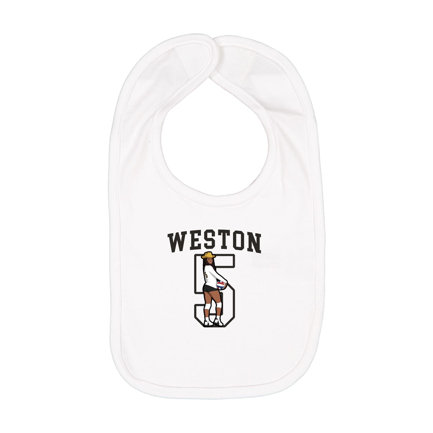 Infant Bib — Shirsey in White