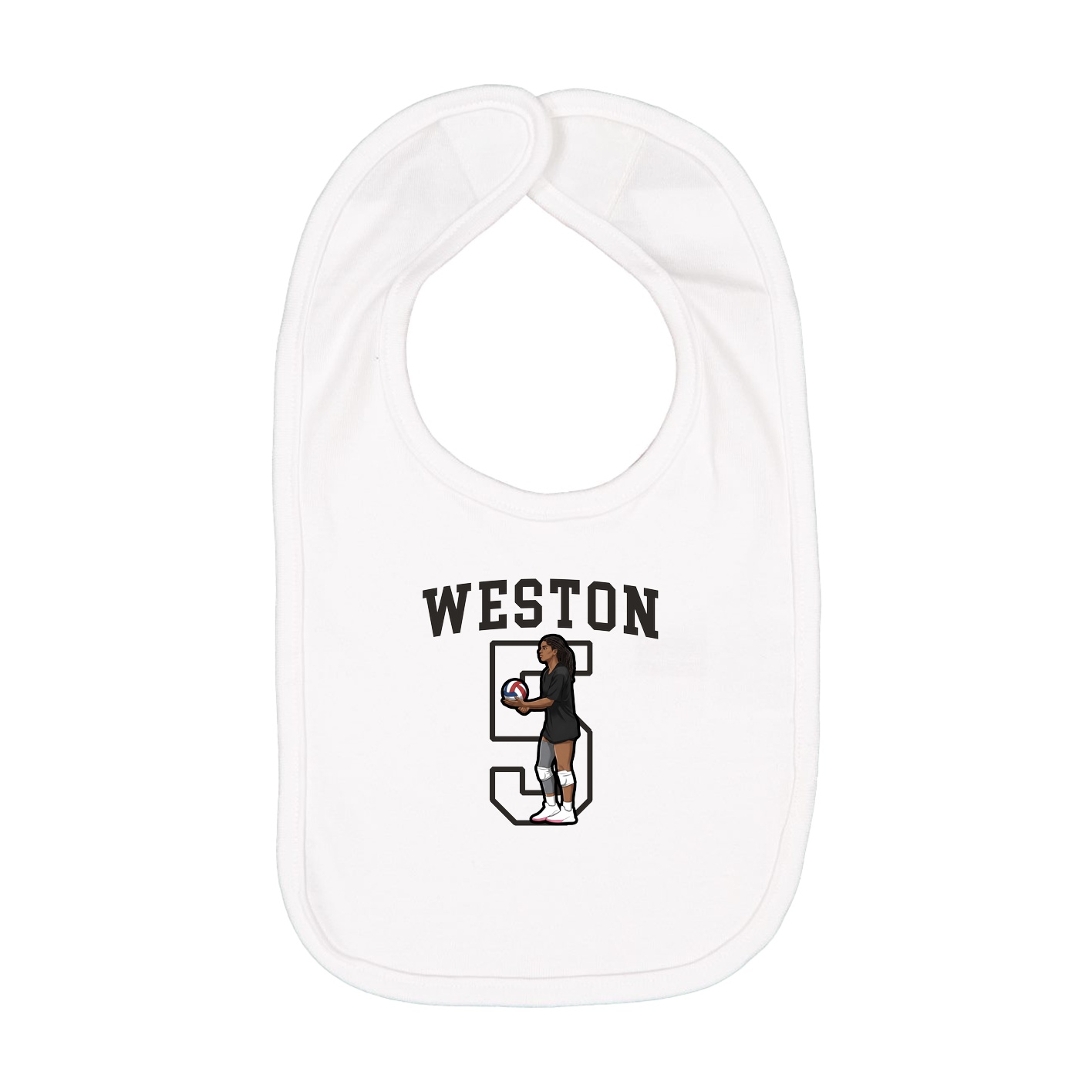 Infant Bib — Shirsey in White