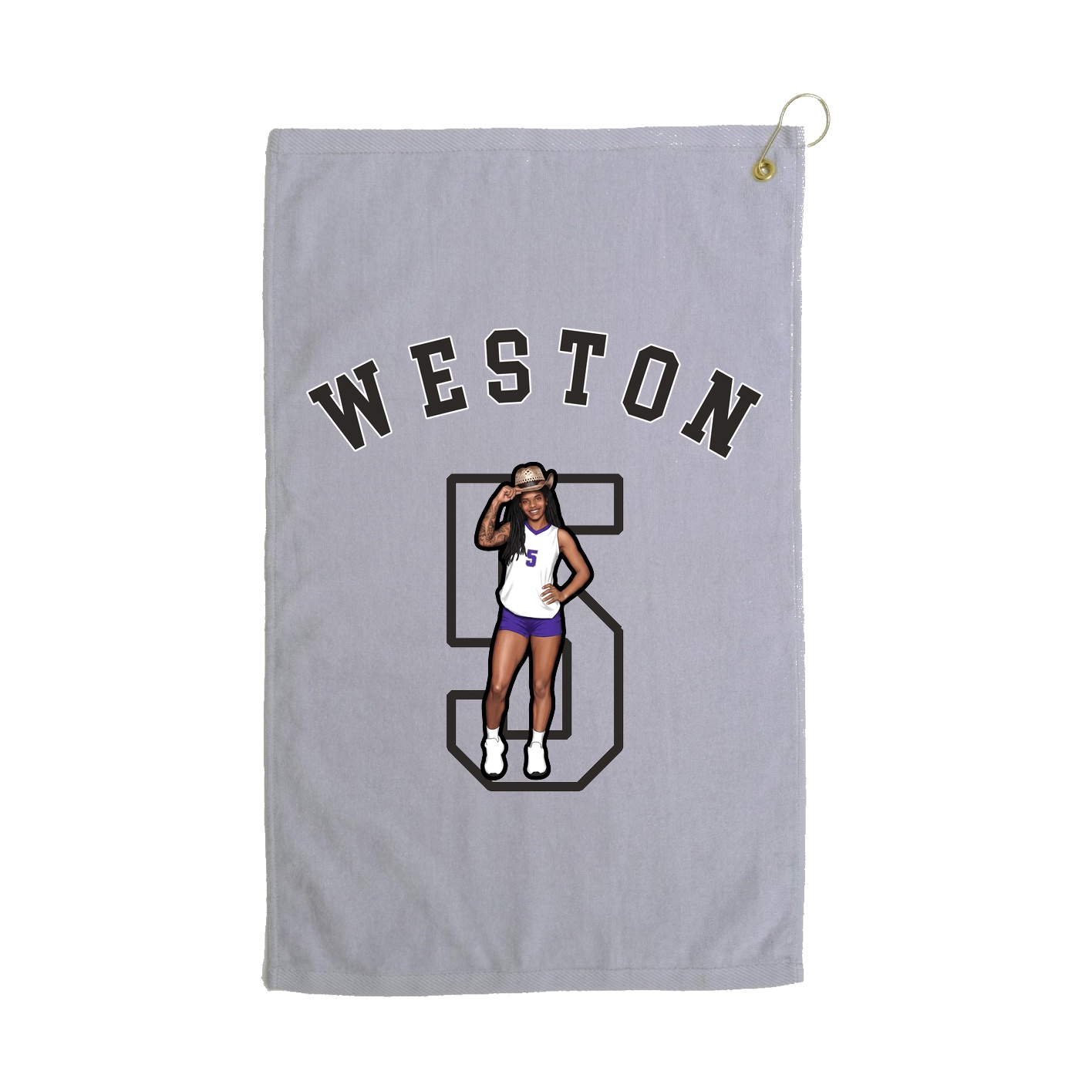 Golf Towel — Shirsey Arch in Grey