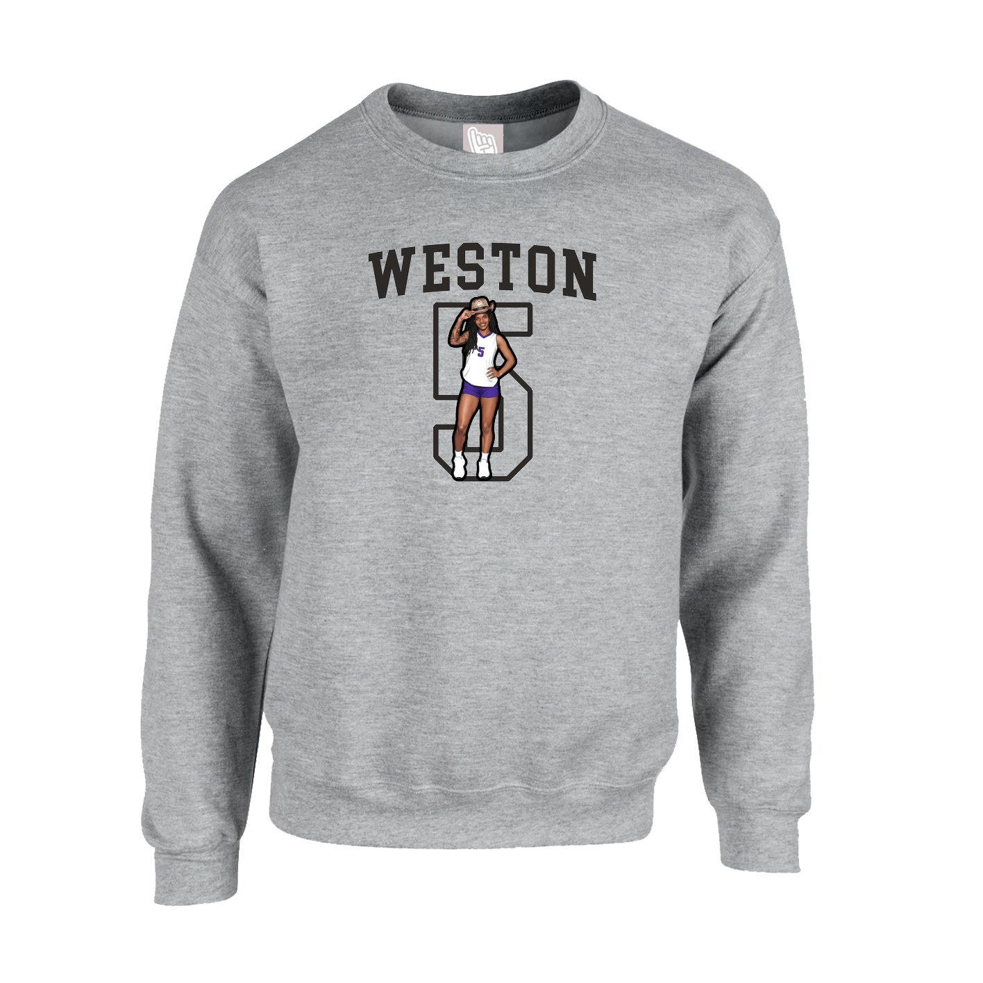 Fleece Crew — Shirsey in Grey