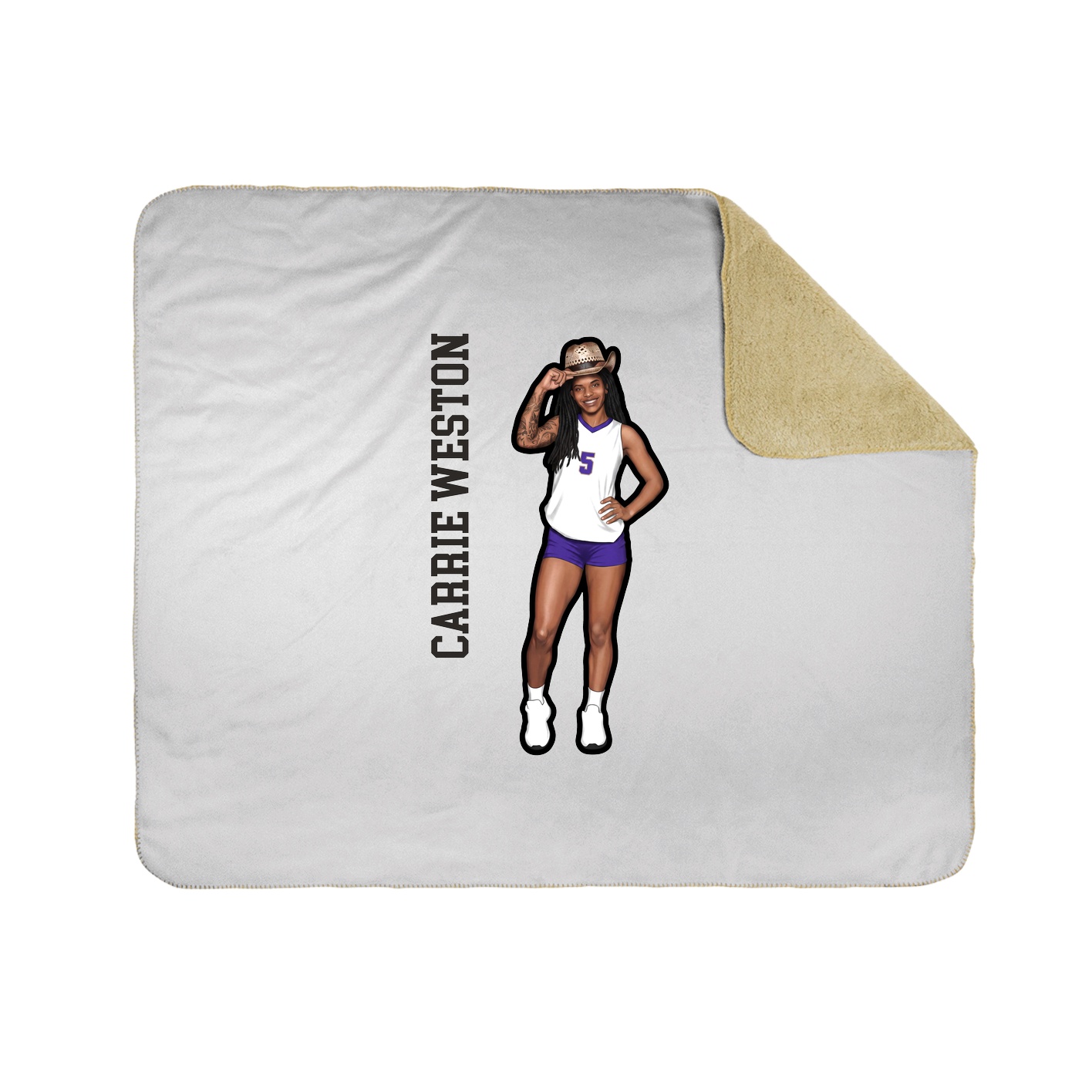 50x60 Sherpa Lined Throw Blanket