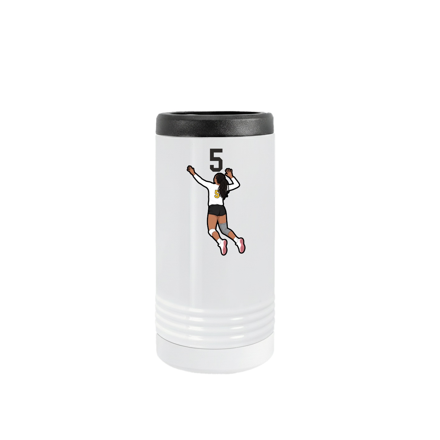 Slim Beverage Holder — Number Top in White