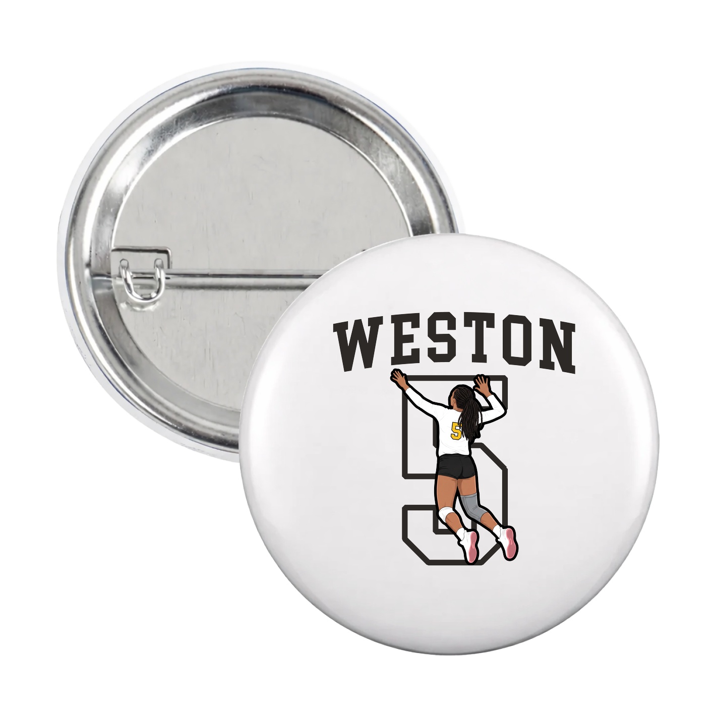 Game Day Button — Shirsey in White