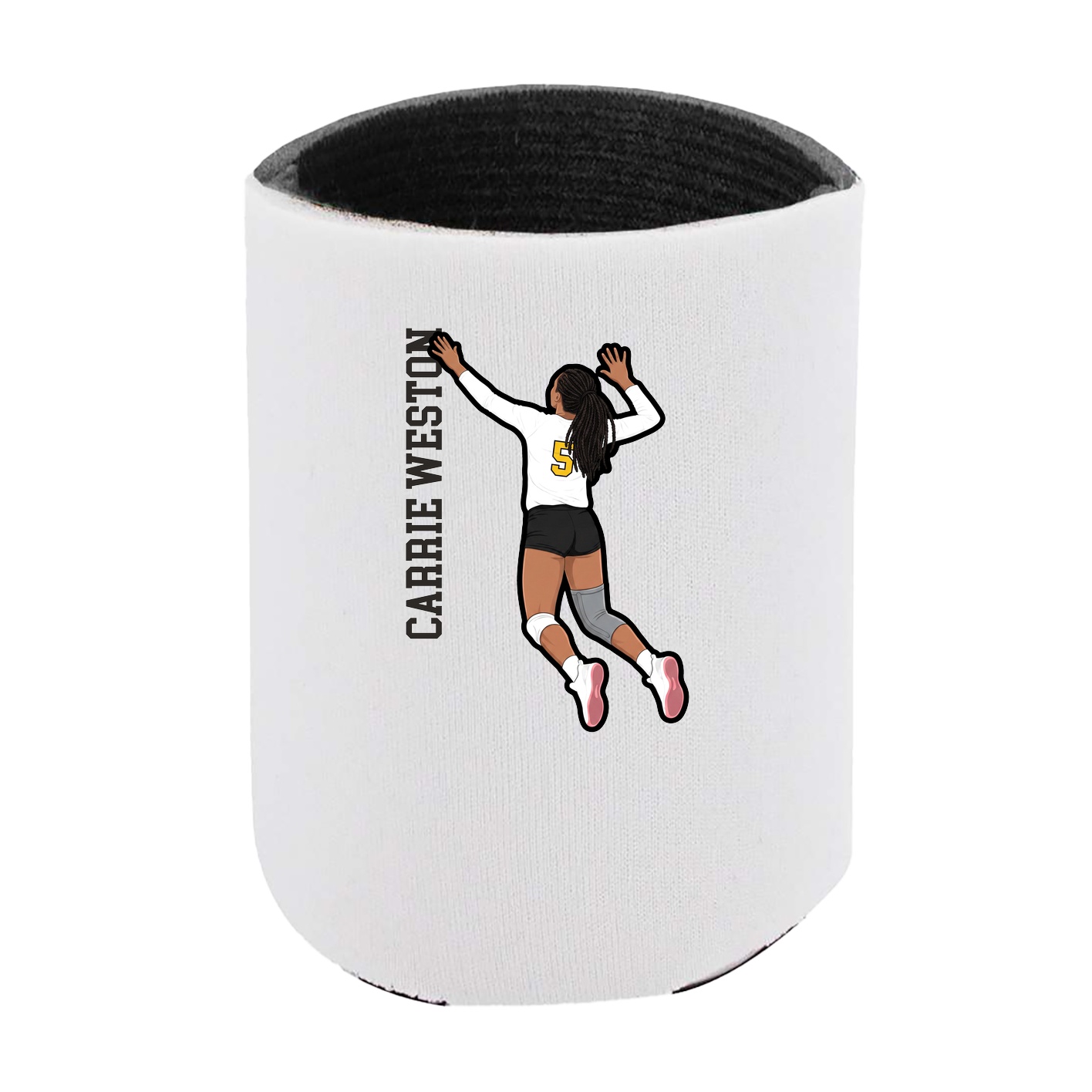 Can Holder — Name Vertical in White