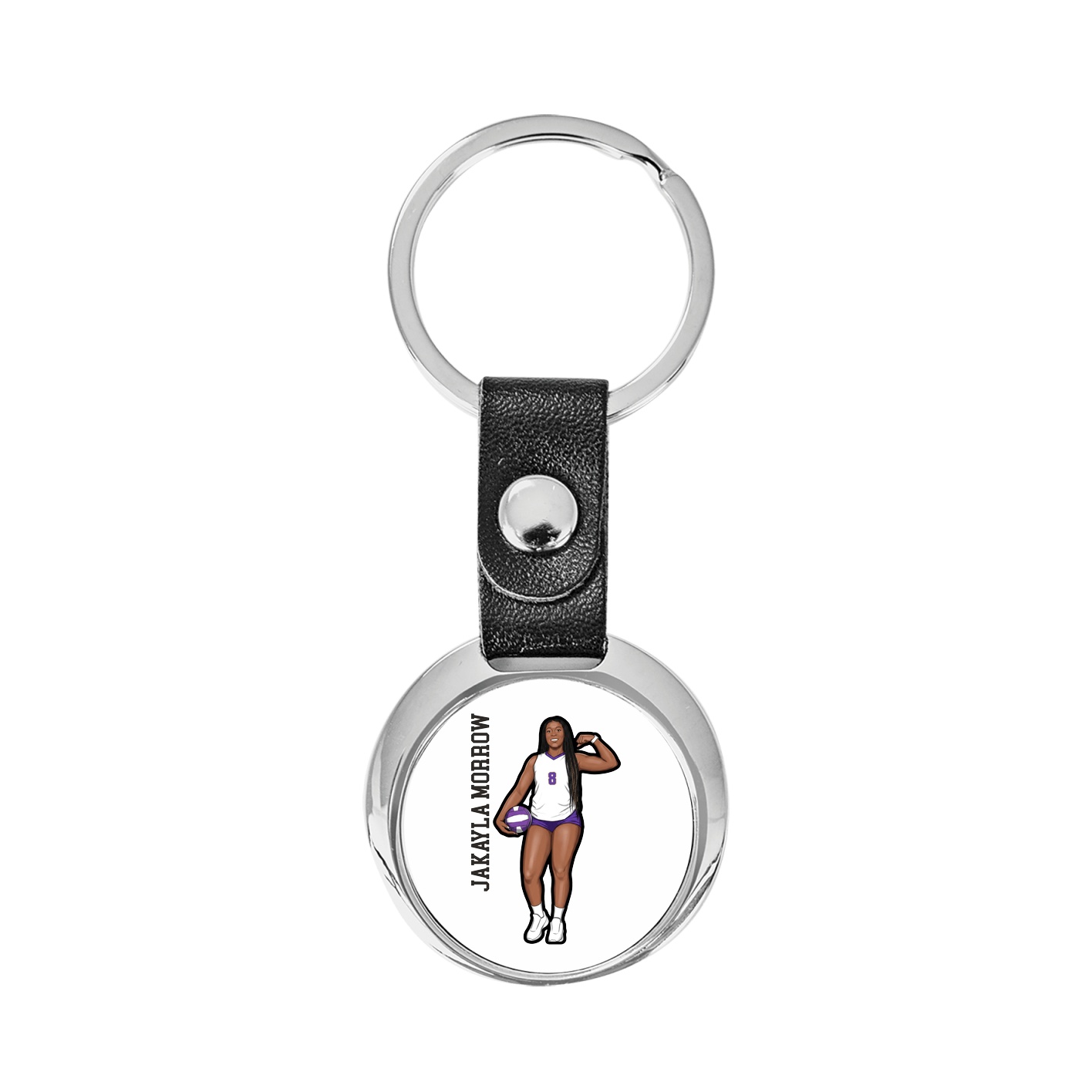 Key Chain — Name Vertical in Classic