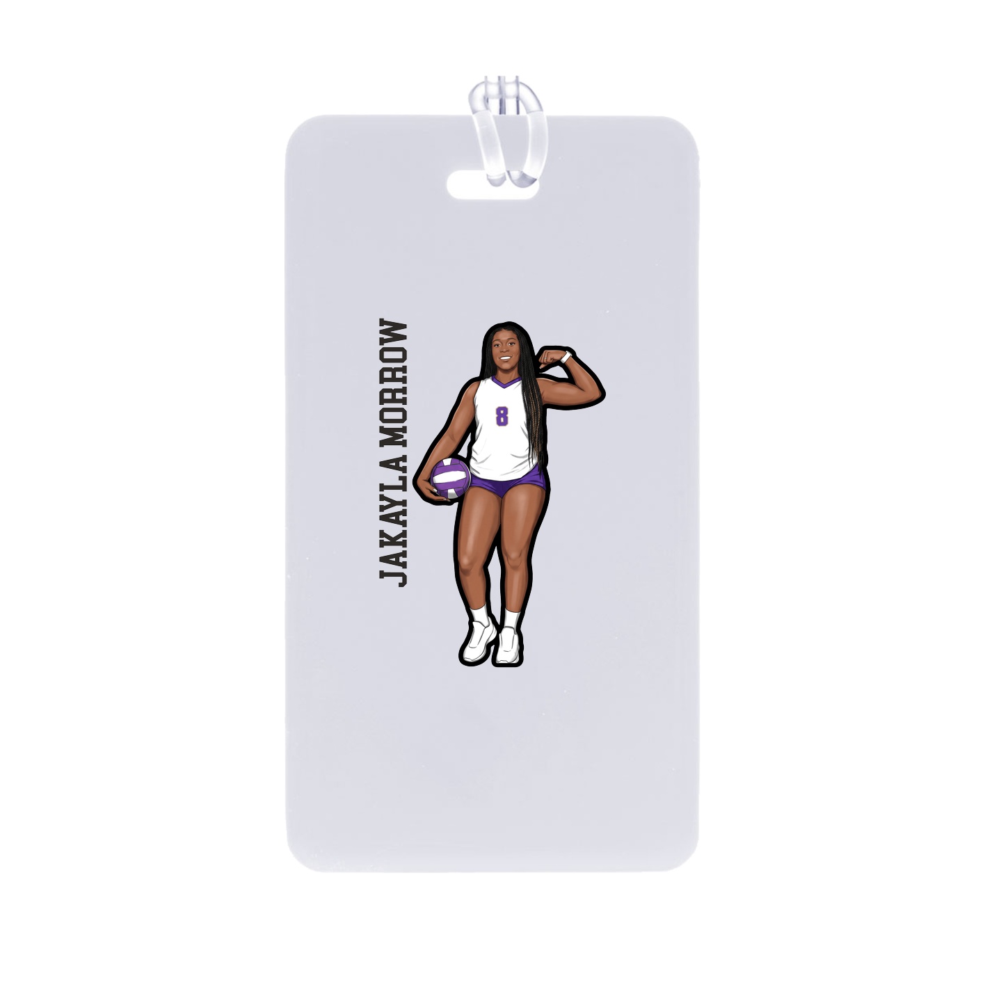 Bag Tag — Name Vertical in Classic