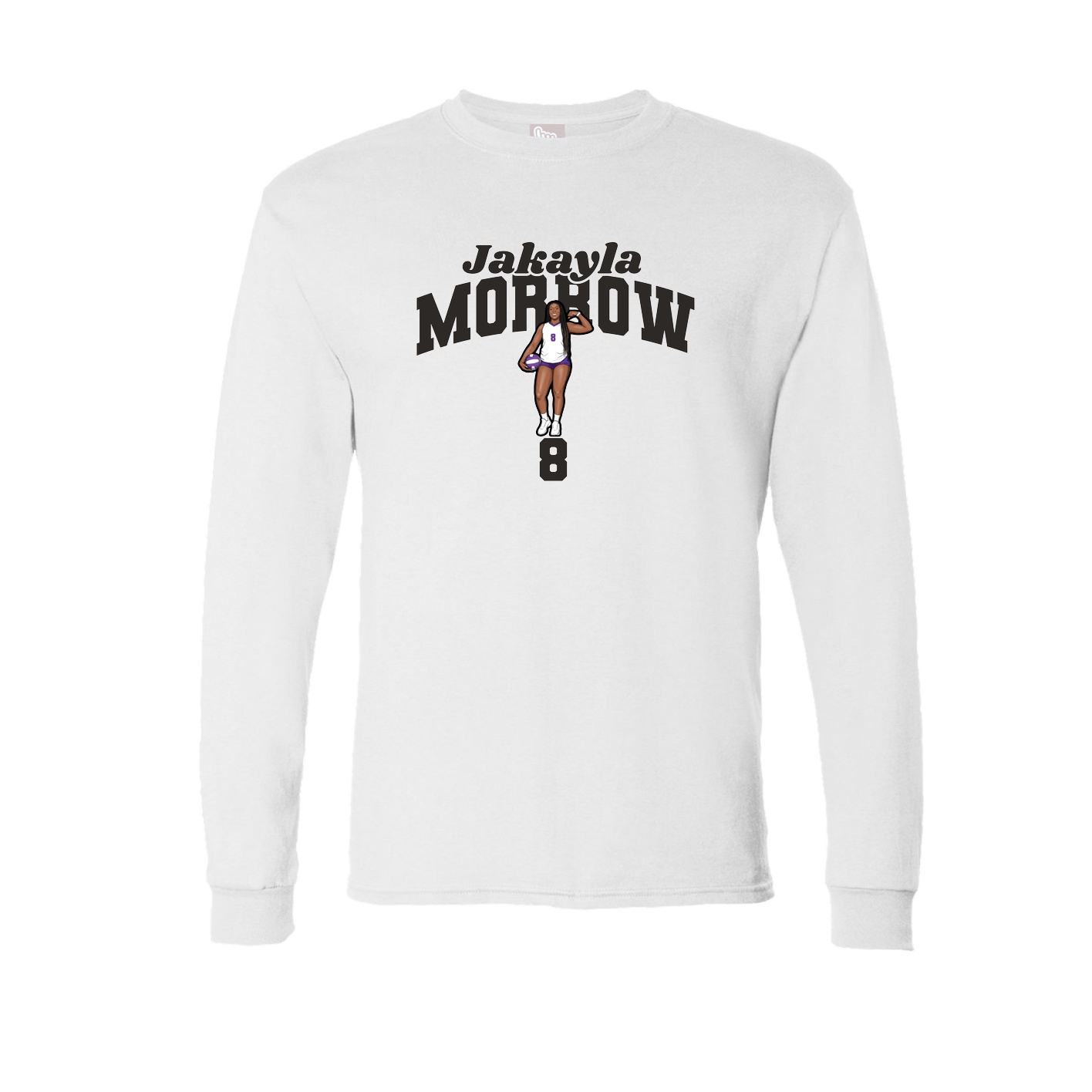 Long Sleeve Tee — Signature Arch in White