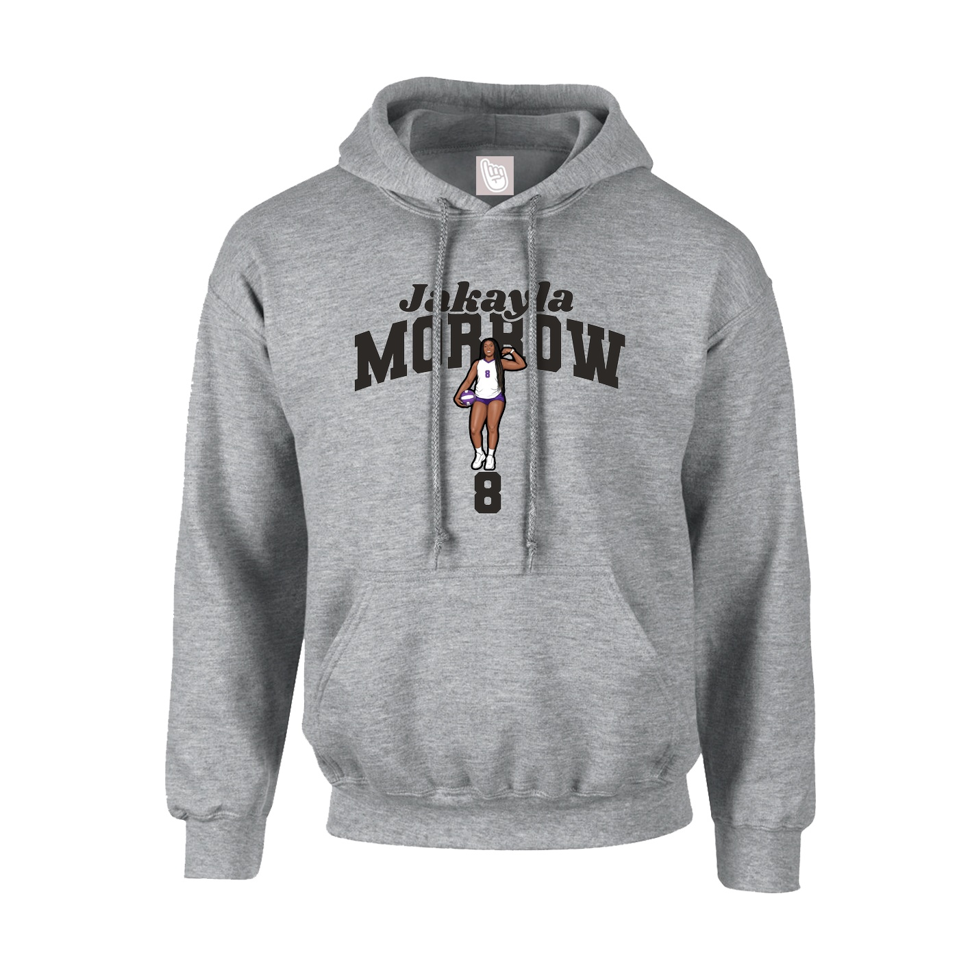 Hoodie — Signature Arch in Grey