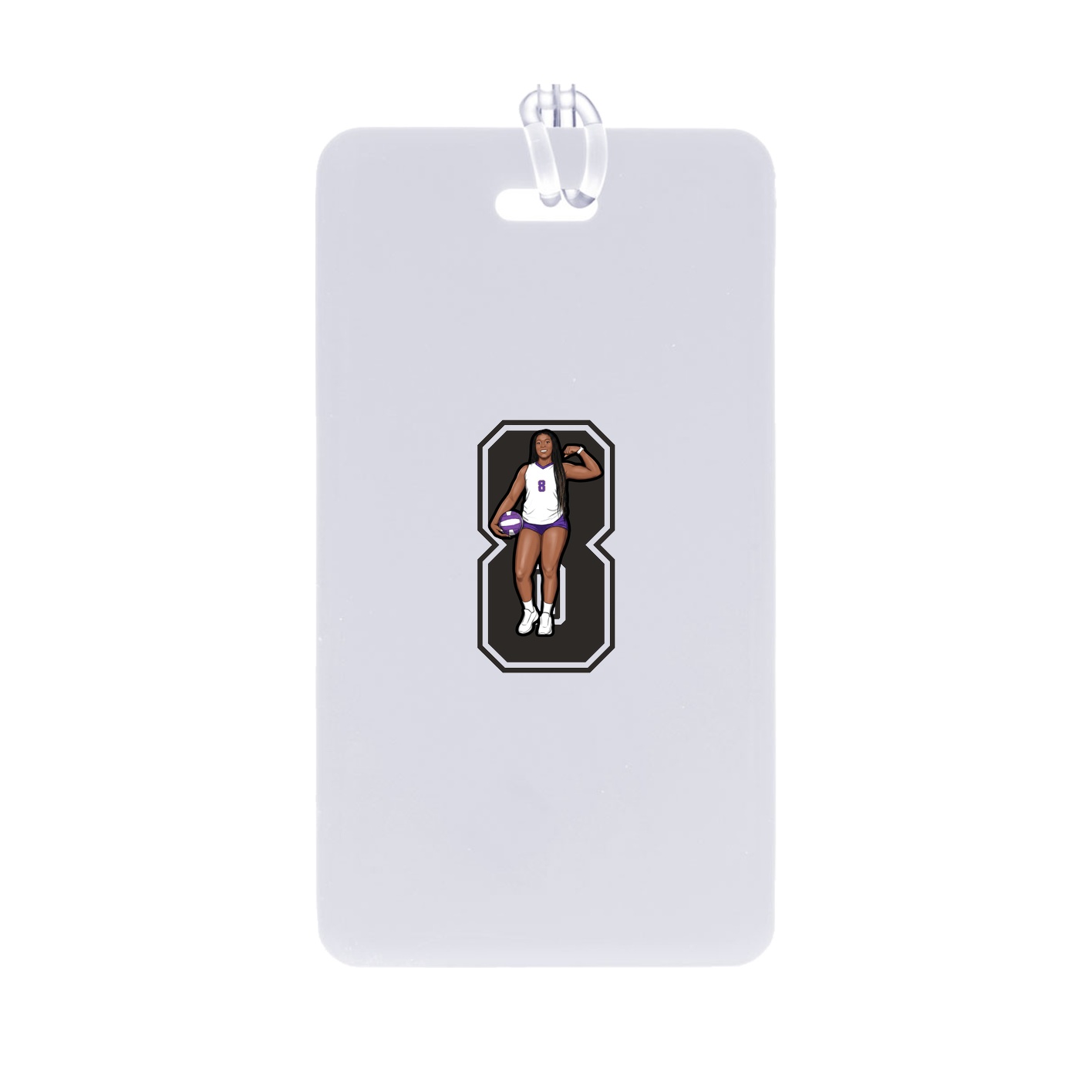 Bag Tag — Number in Classic