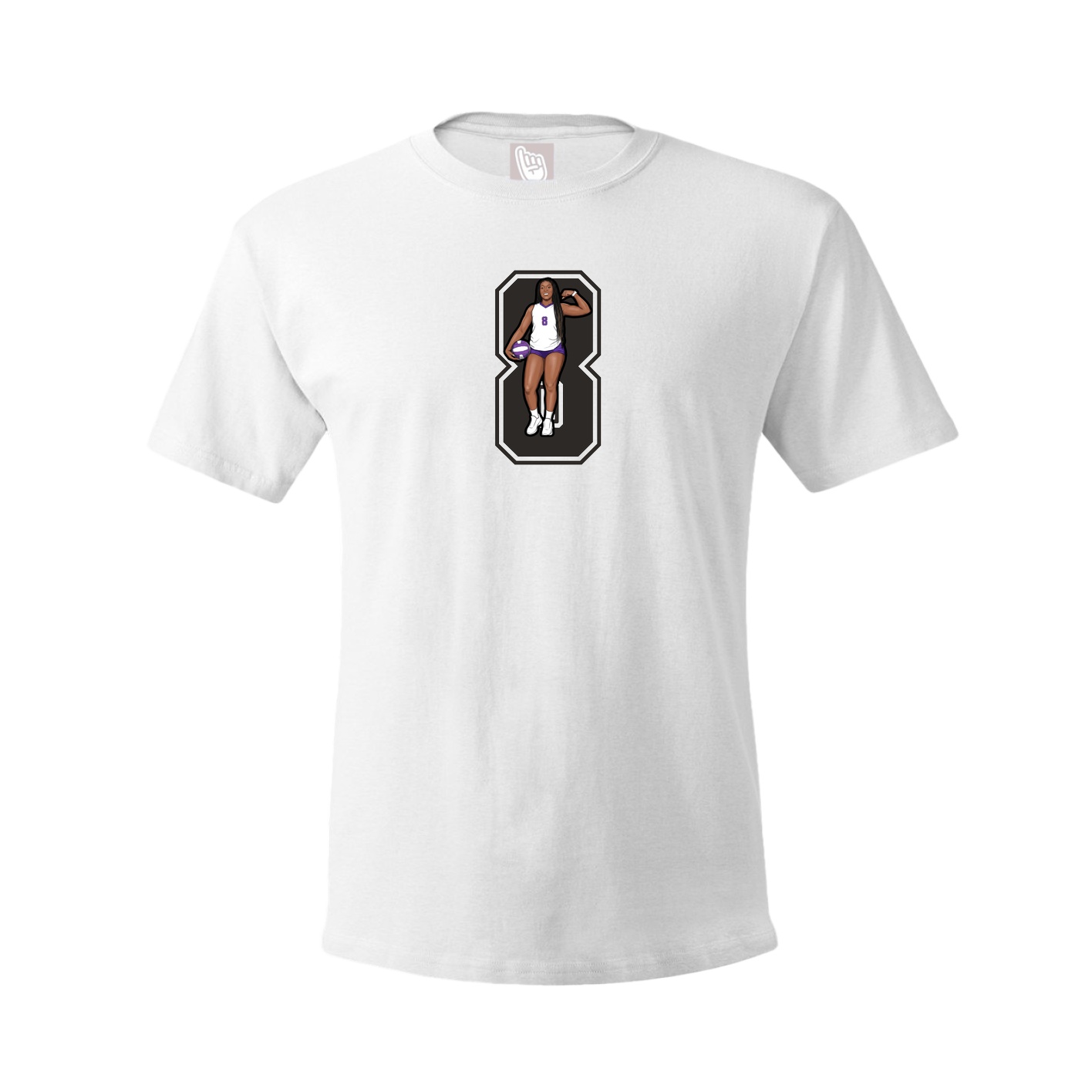 Tee — Number in White