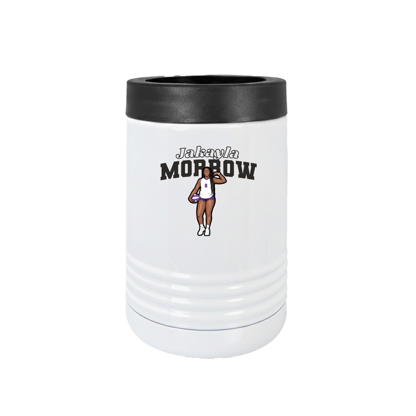 Beverage Holder — Name Arch in White