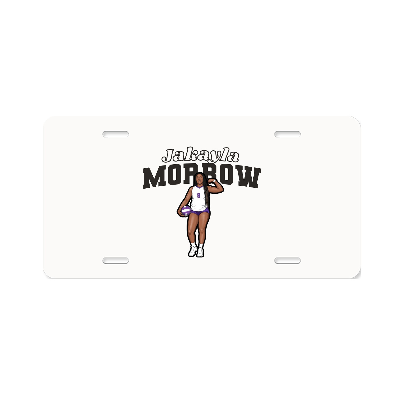 License Plate — Name Arch in Classic