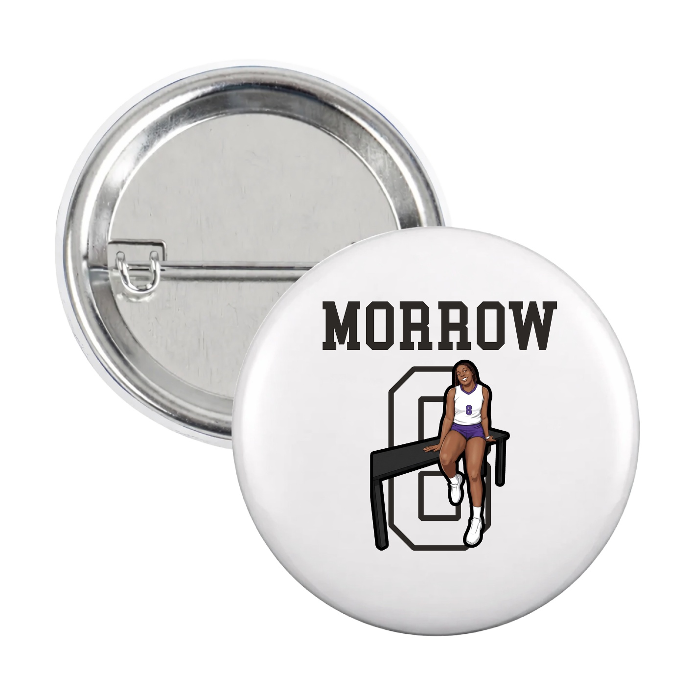 Game Day Button — Shirsey in White