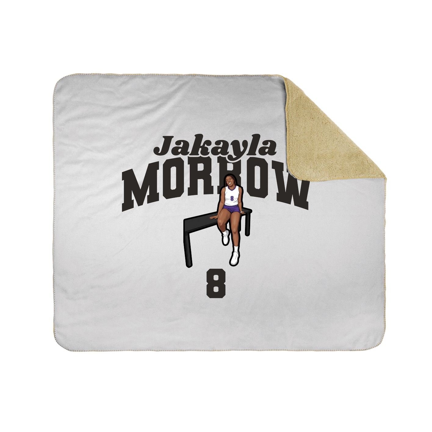 Throw Blanket — Signature Arch in White