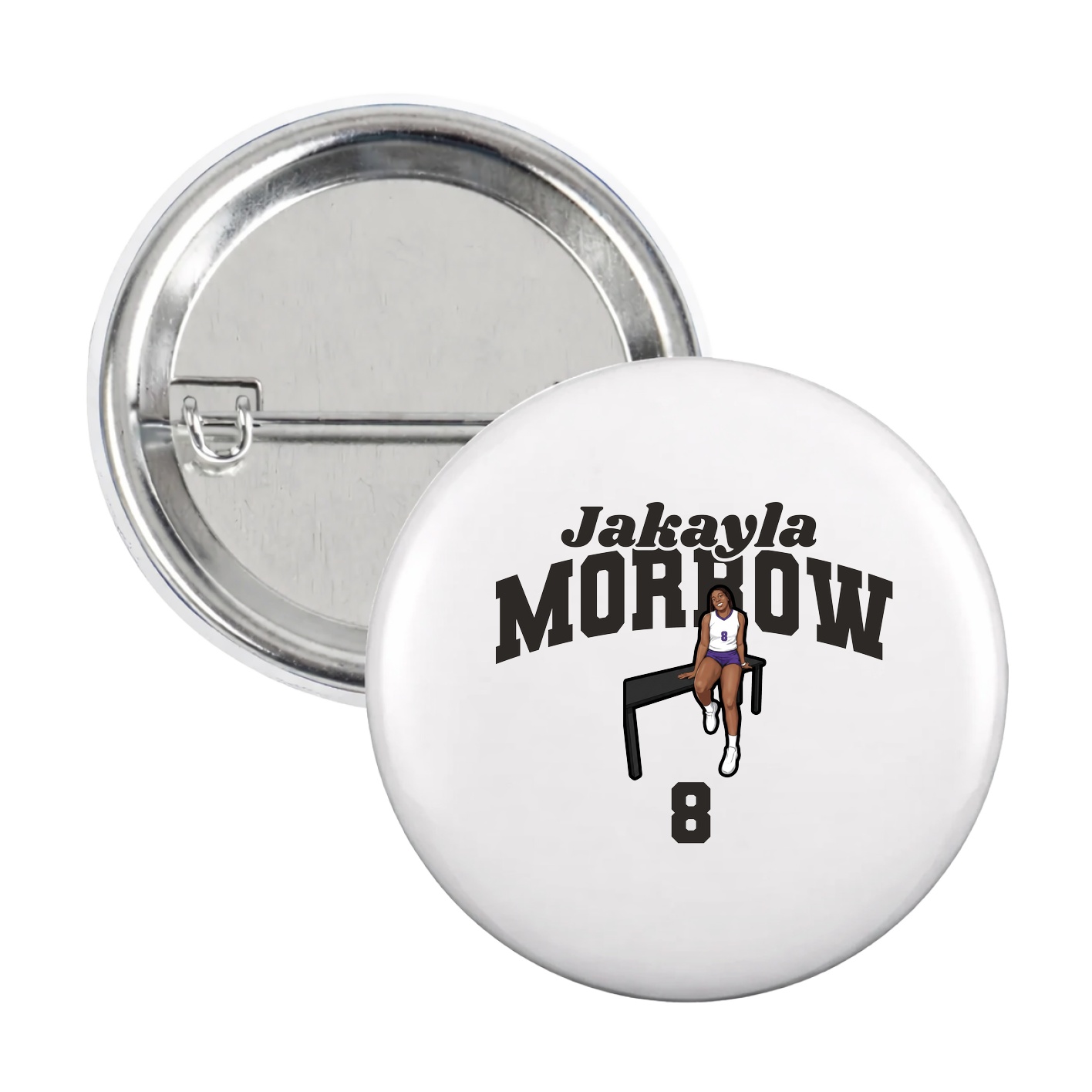 Game Day Button — Signature Arch in White
