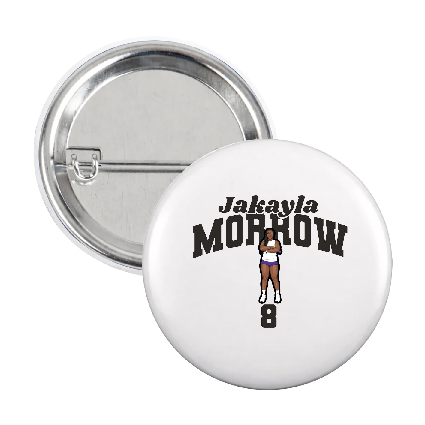Game Day Button — Signature Arch in White