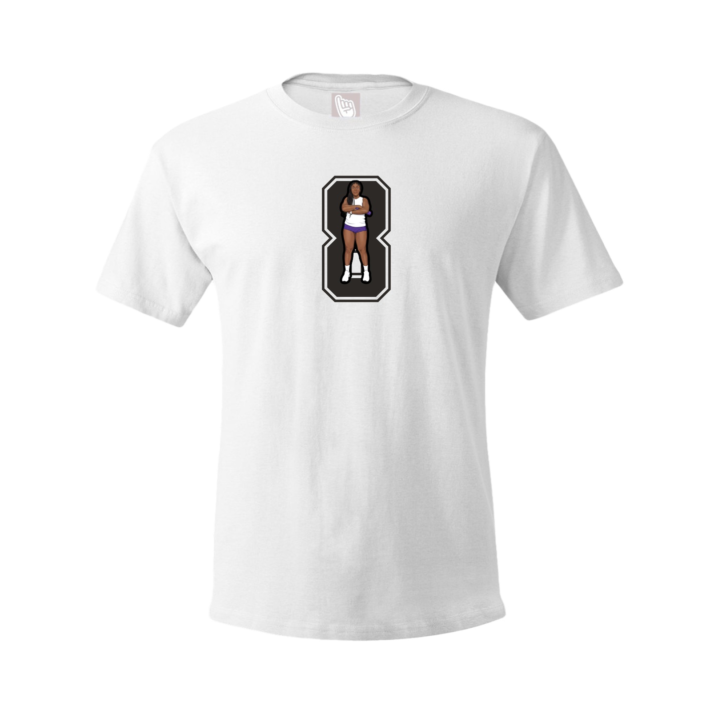 Tee — Number in White
