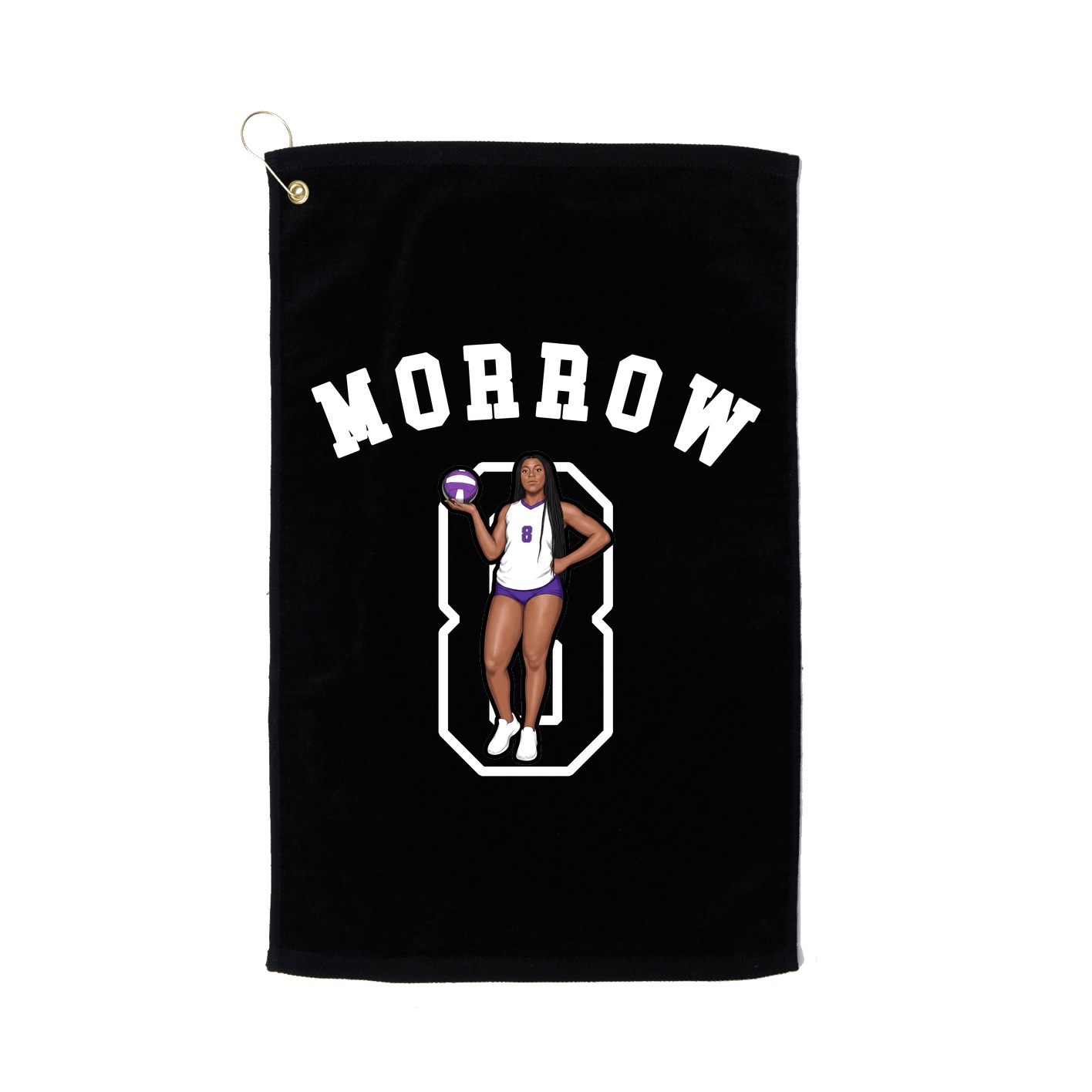 Golf Towel — Shirsey Arch in Black