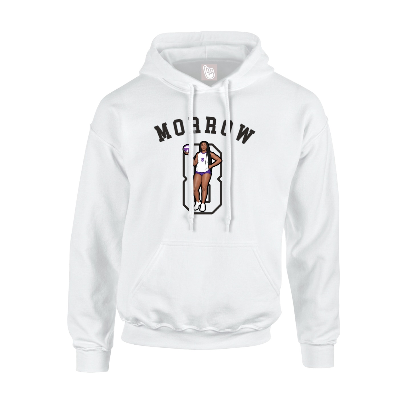 Youth Hoodie — Shirsey Arch in White