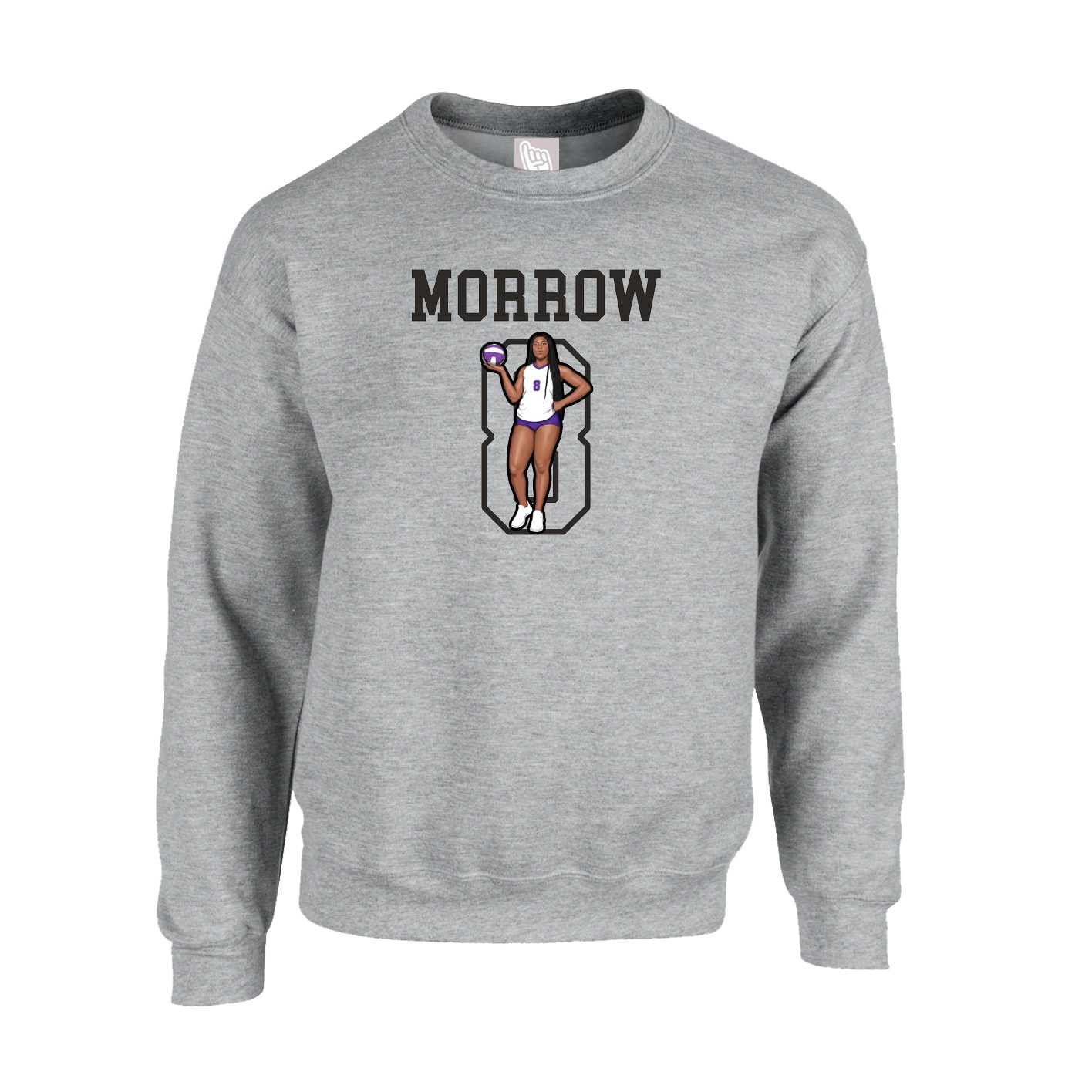 Fleece Crew — Shirsey in Grey
