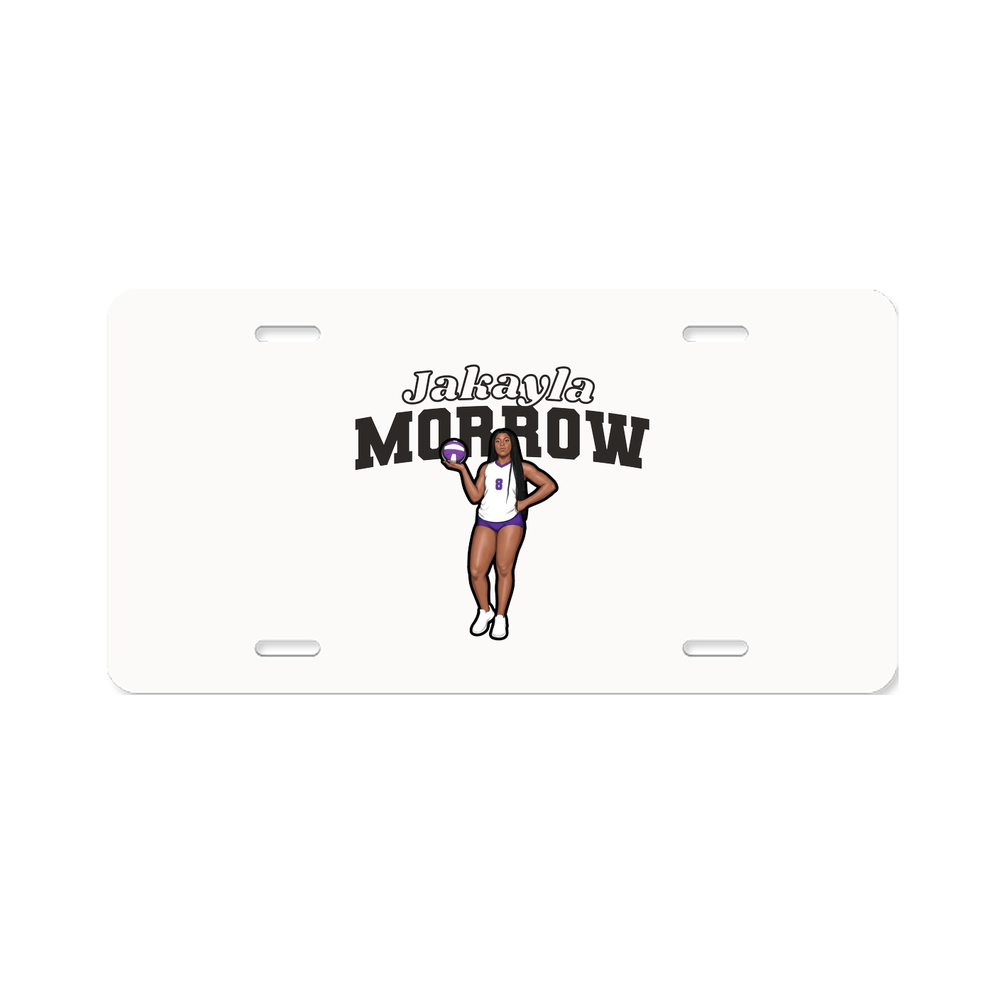 License Plate — Name Arch in Classic