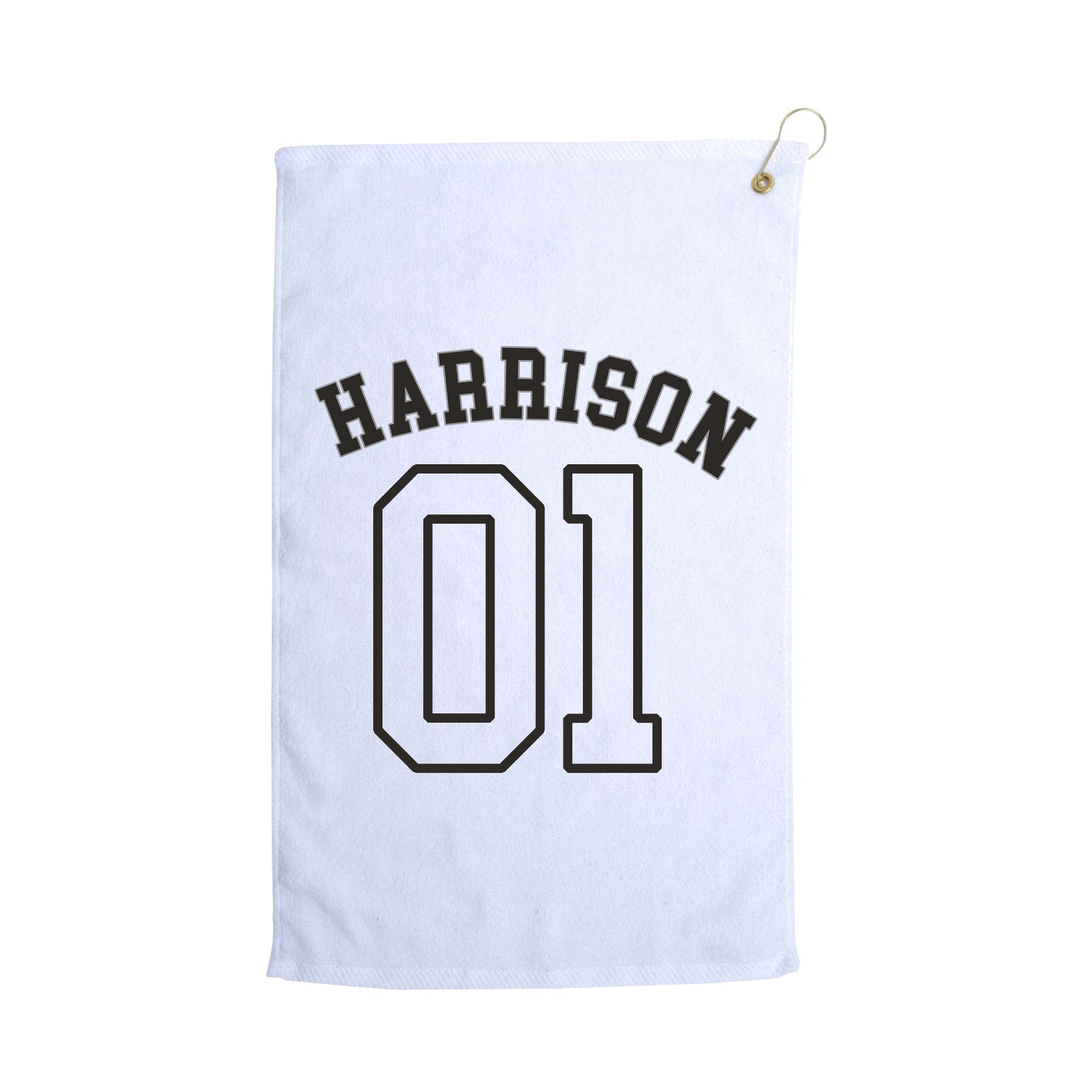 Golf Towel — Shirsey Arch in White