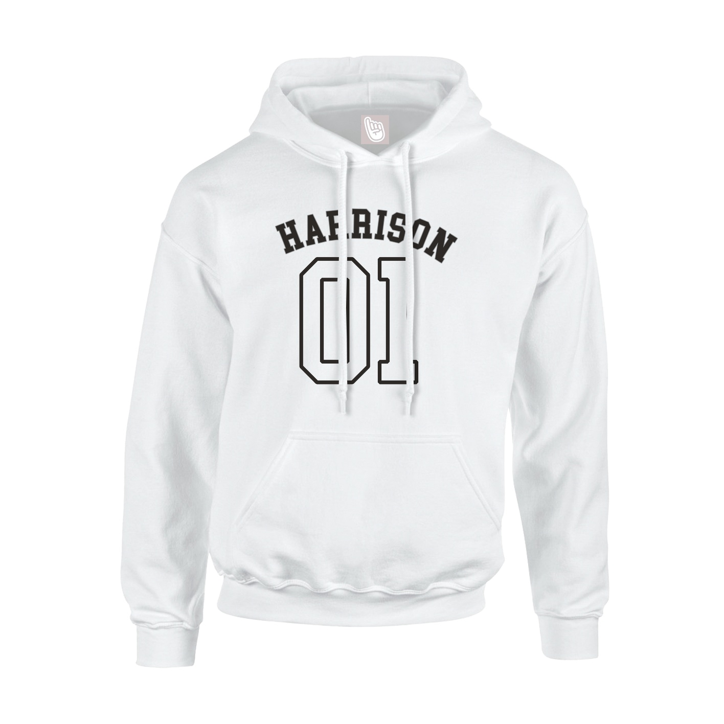 Youth Hoodie — Shirsey Arch in White