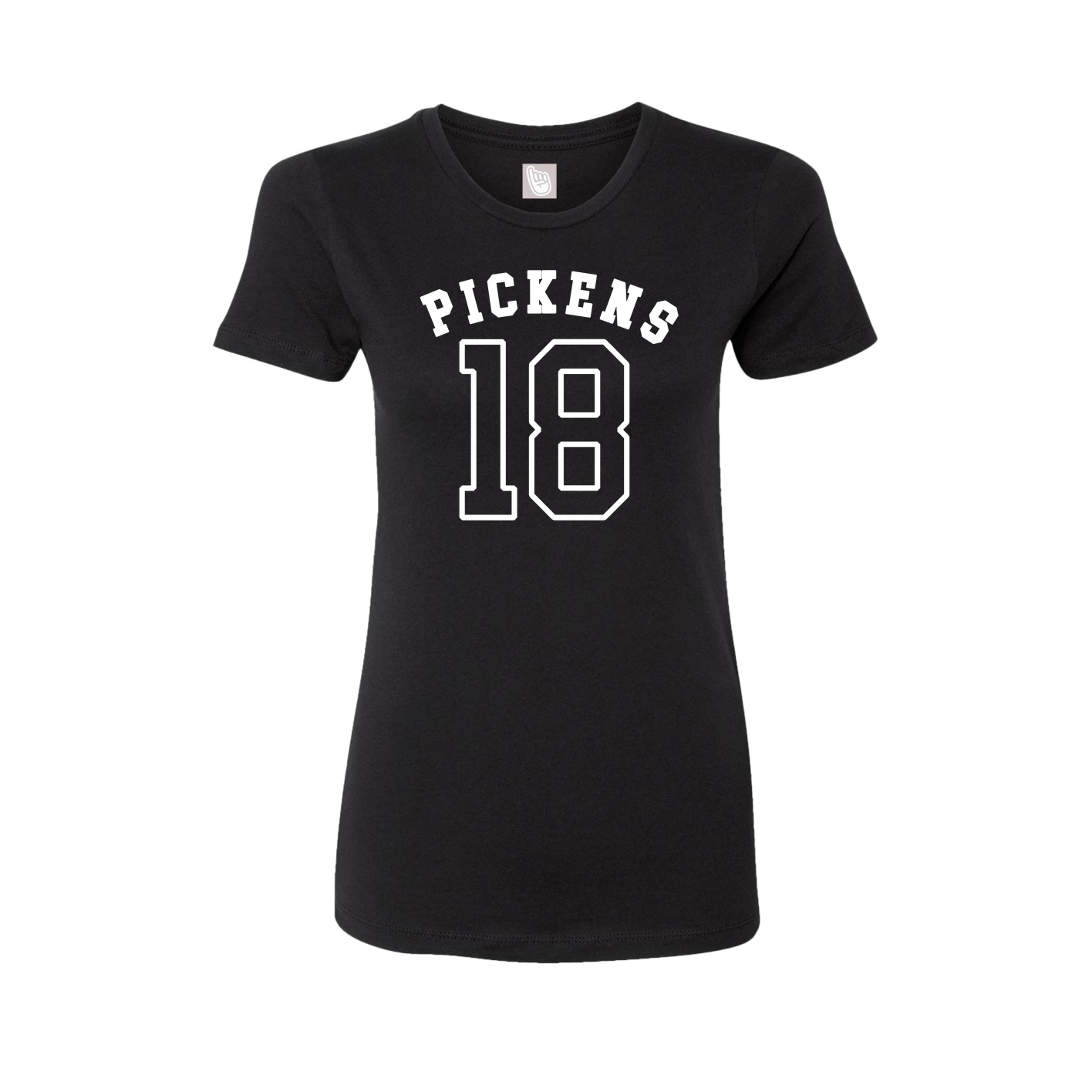 Fitted Women's Tee — Shirsey Arch in Black