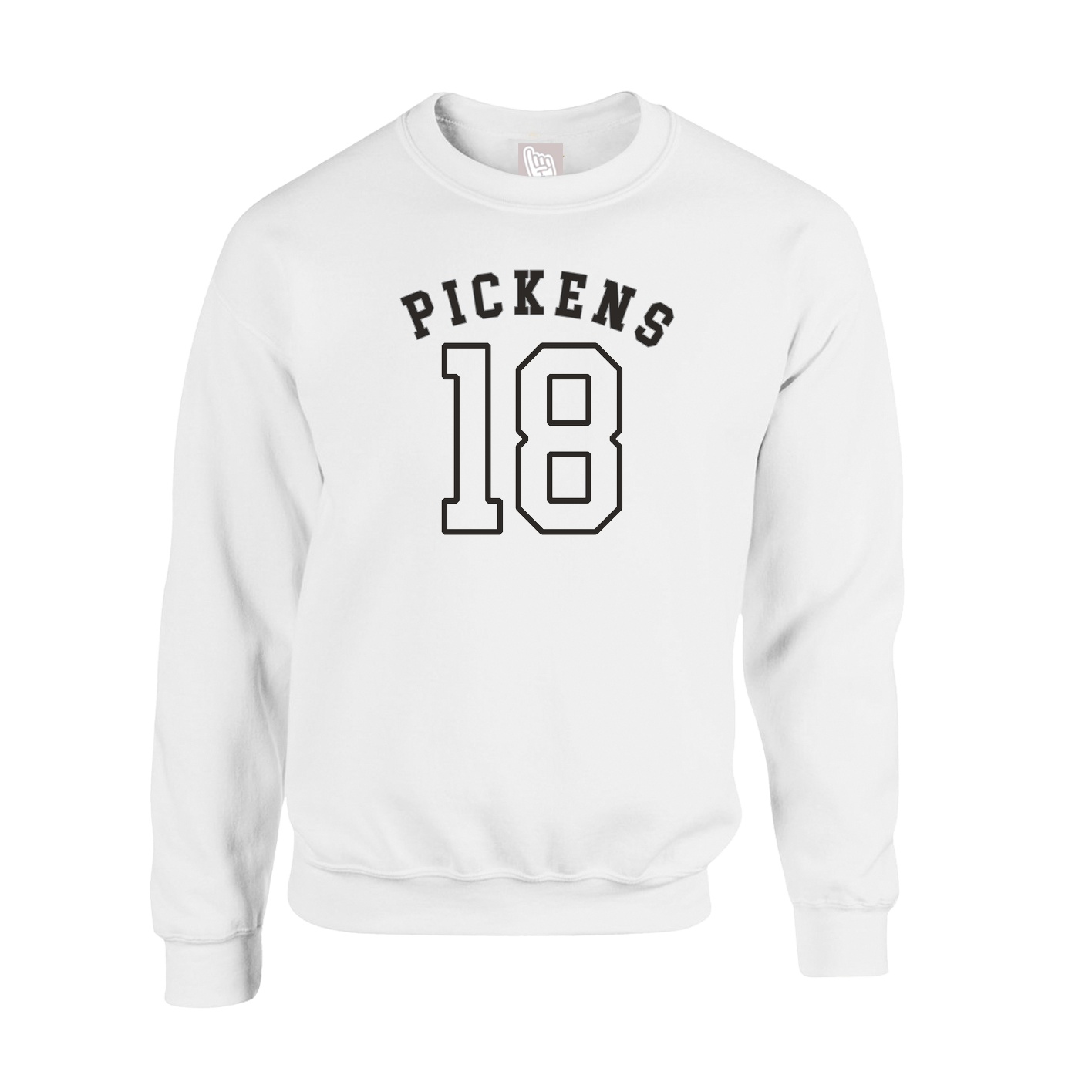Fleece Crew — Shirsey Arch in White