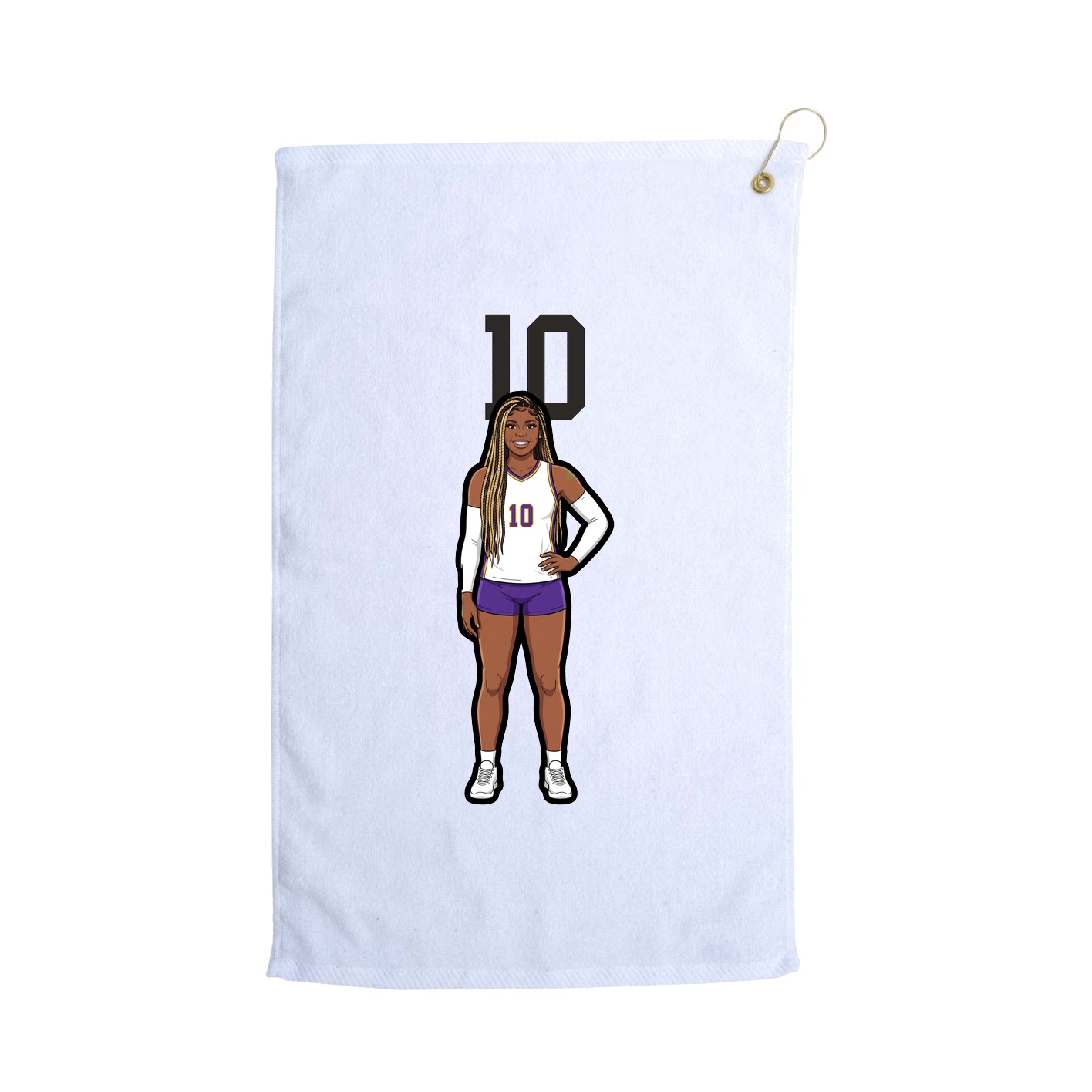 Golf Towel — Classic in White