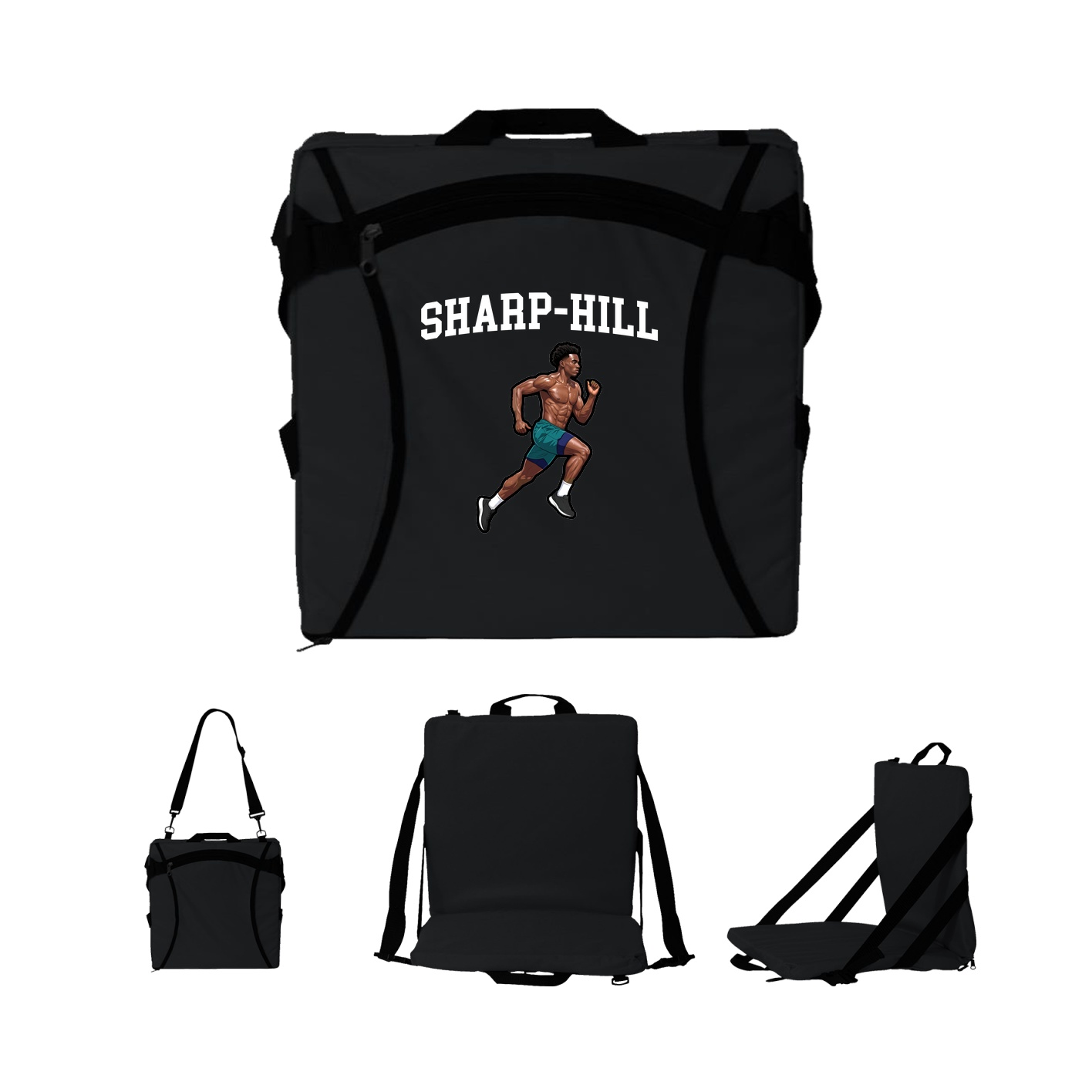 Folding Stadium Seat — Shirsey in Black