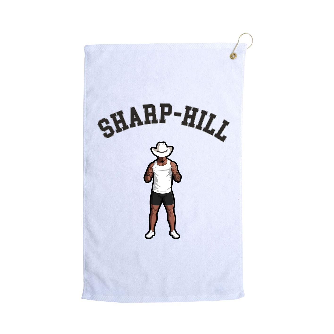 Golf Towel — Shirsey Arch in White