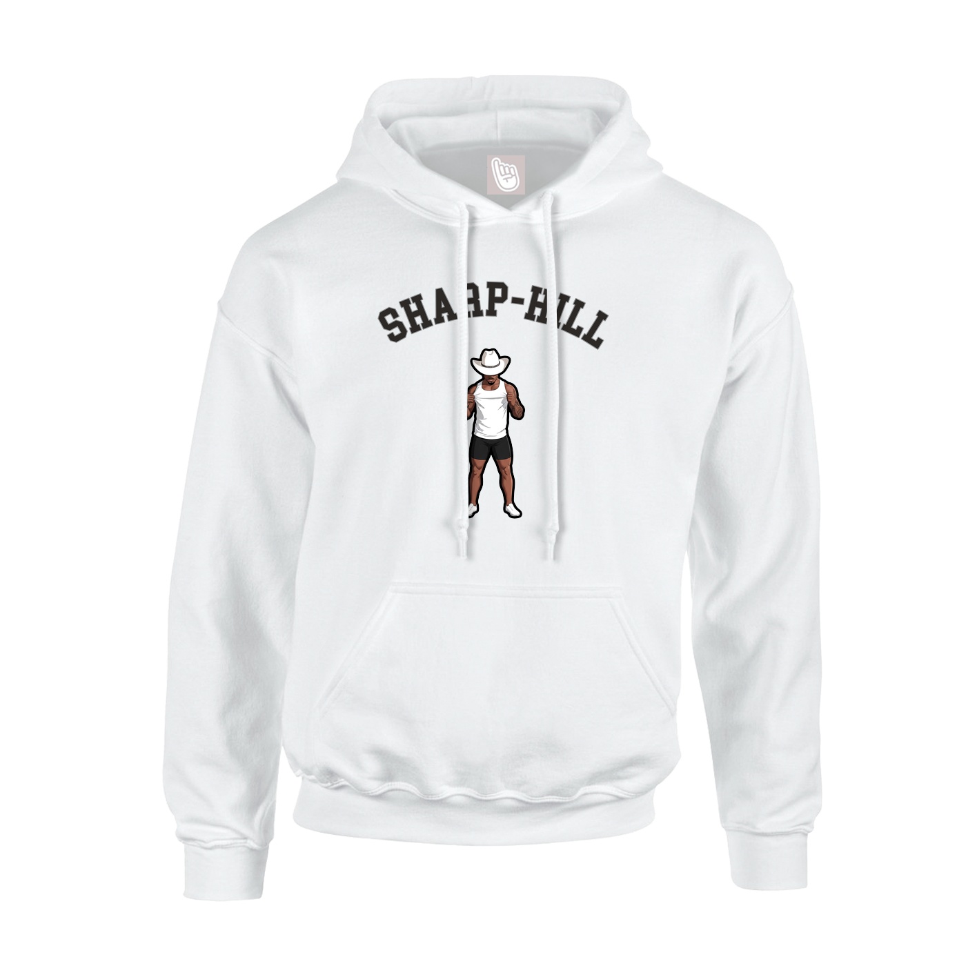 Youth Hoodie — Shirsey Arch in White
