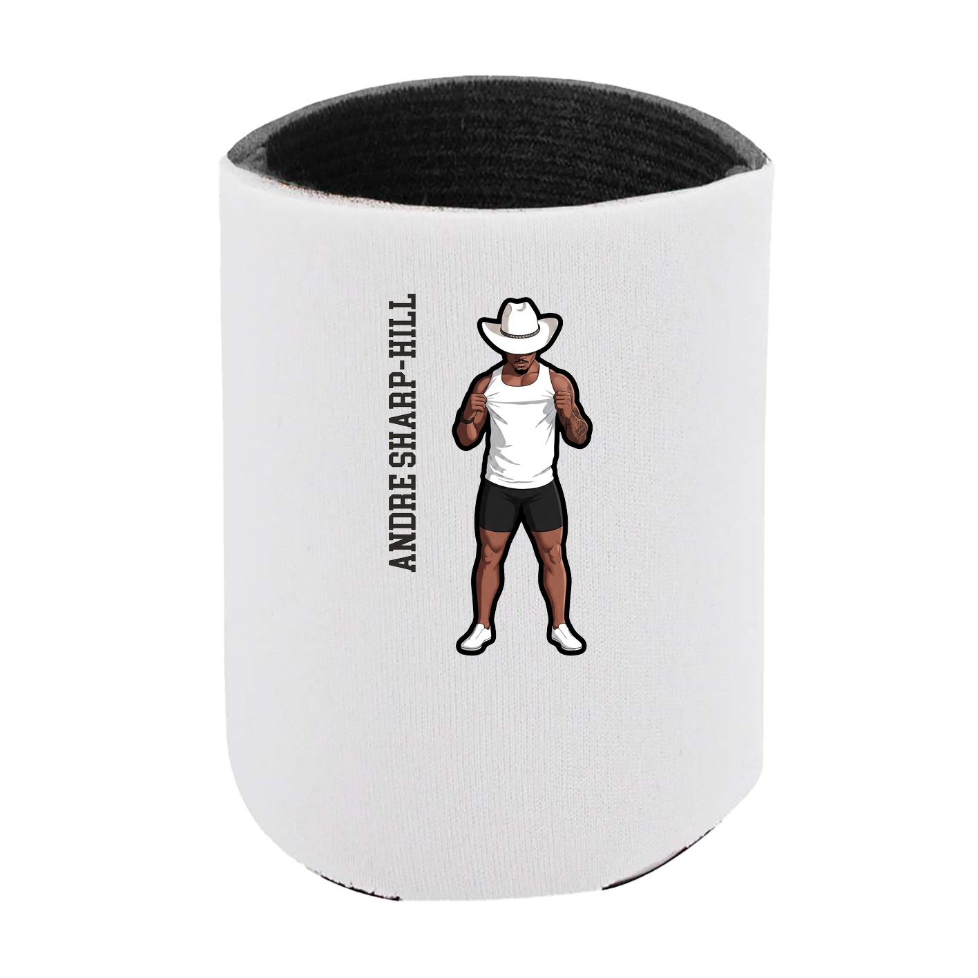 Can Holder — Name Vertical in White