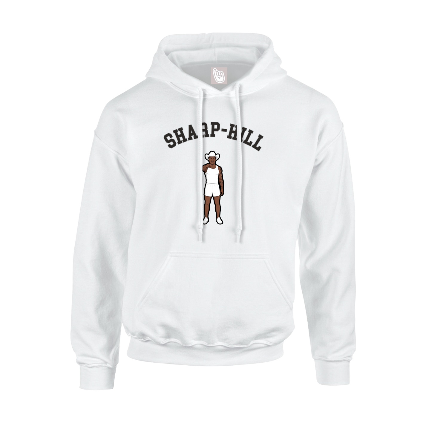 Youth Hoodie — Shirsey Arch in White