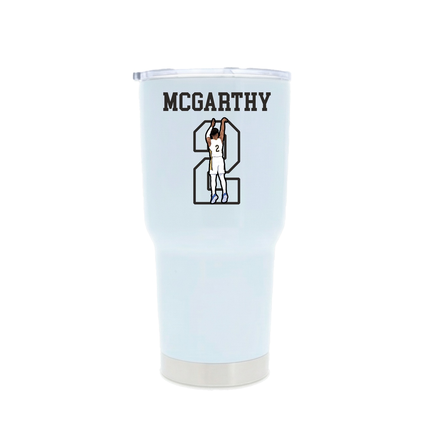 30oz Stainless Steel Tumbler — Shirsey in White