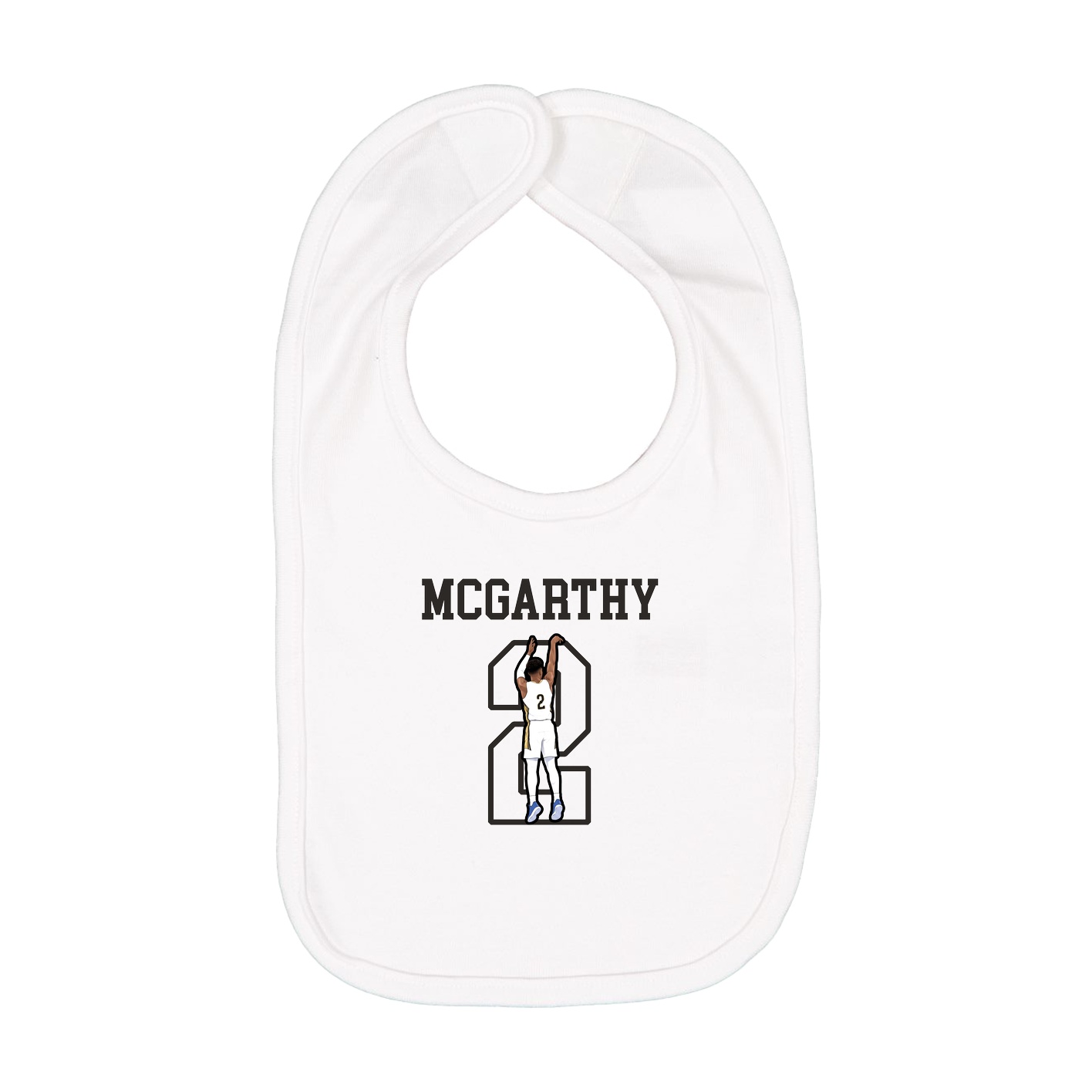 Infant Bib — Shirsey in White