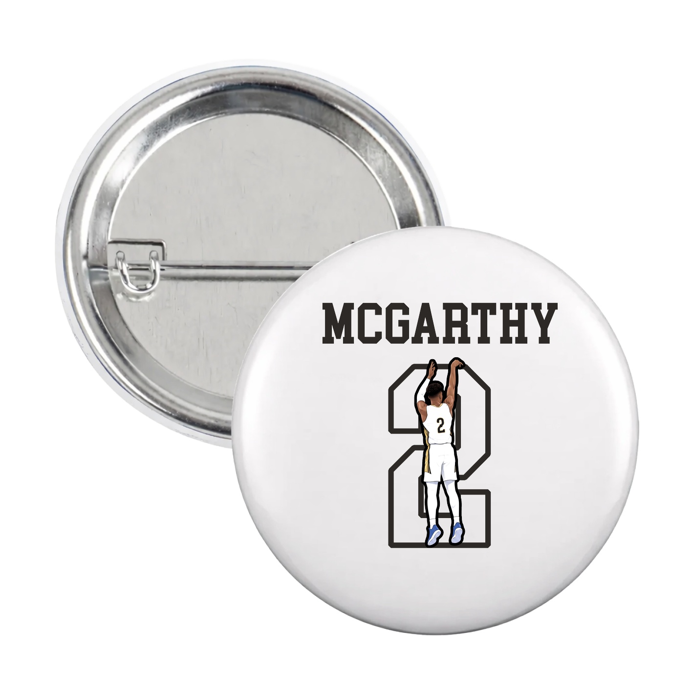 Game Day Button — Shirsey in White