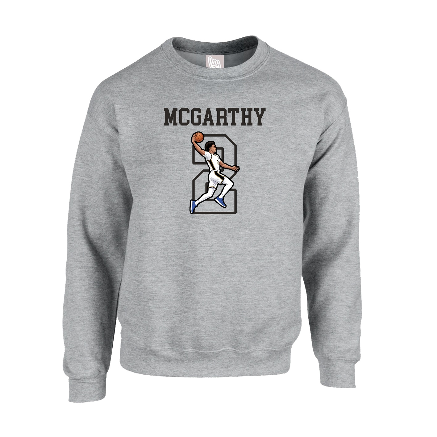 Fleece Crew — Shirsey in Grey