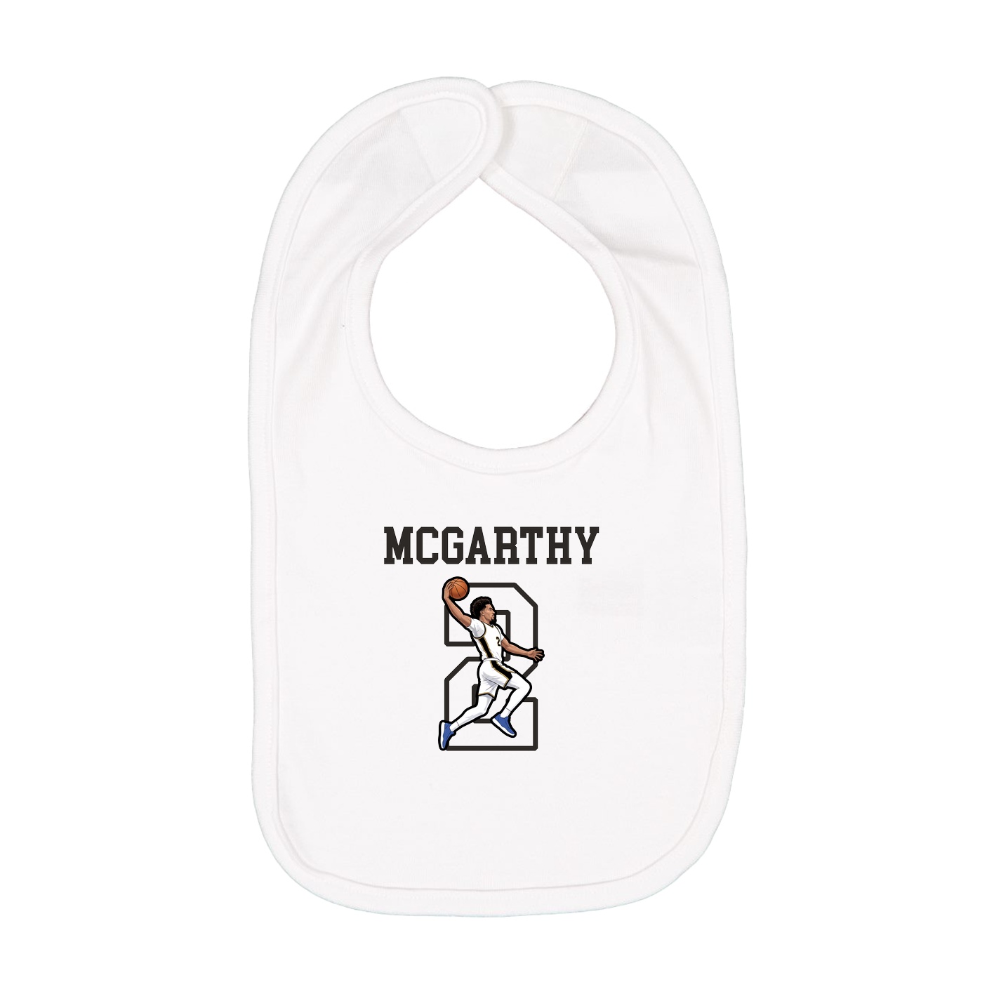 Infant Bib — Shirsey in White