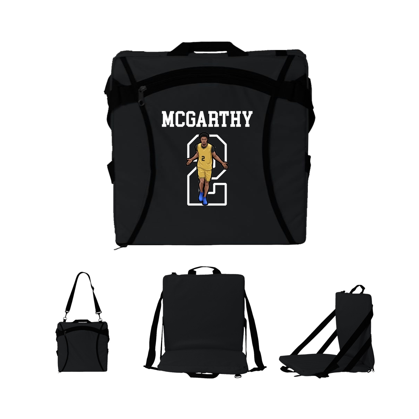 Folding Stadium Seat — Shirsey in Black